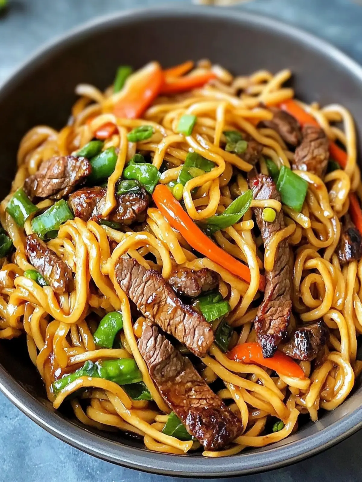 Teriyaki Steak Noodles (Steak Stir Fry)