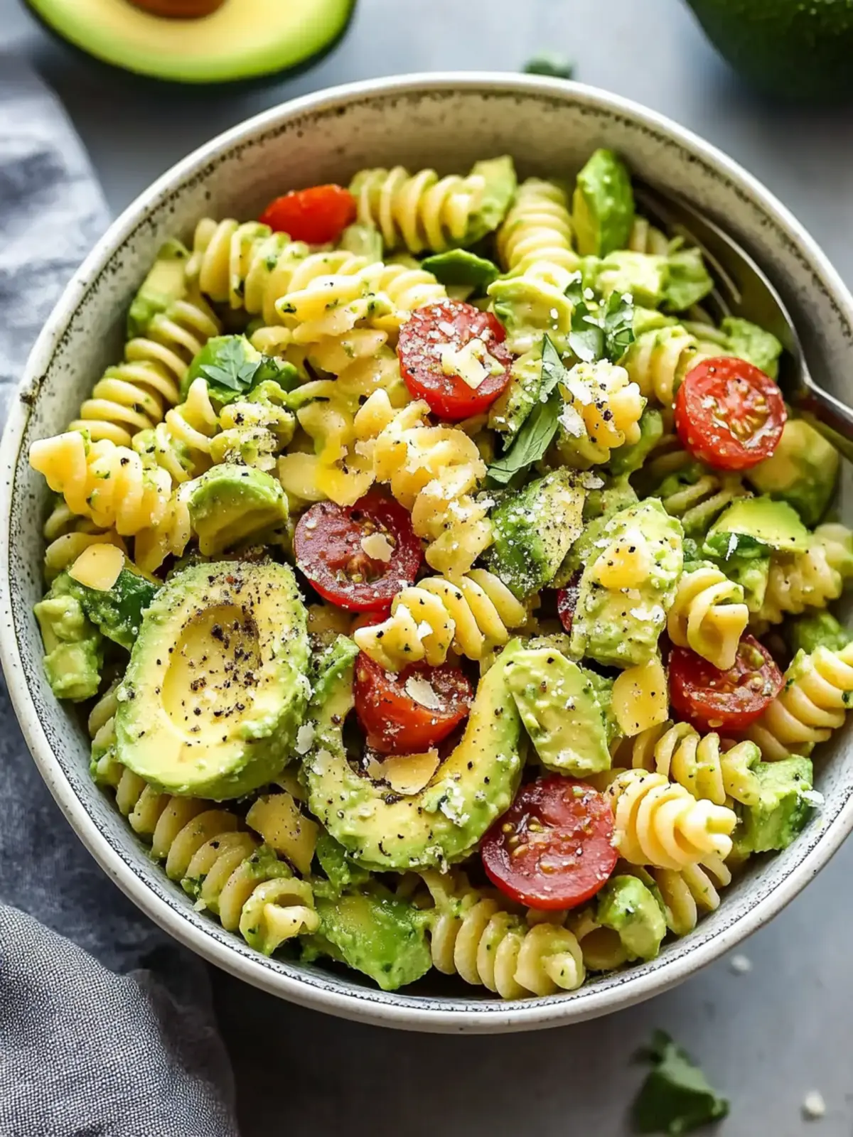 Dairy-Free Avocado Pasta Salad