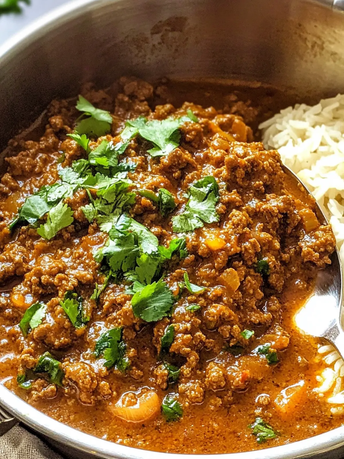 Indian Ground Beef Curry