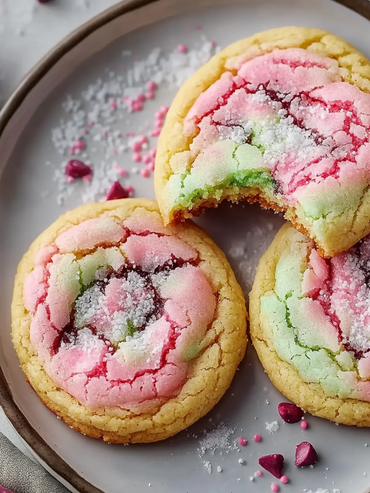 Chewy Spumoni Cookies