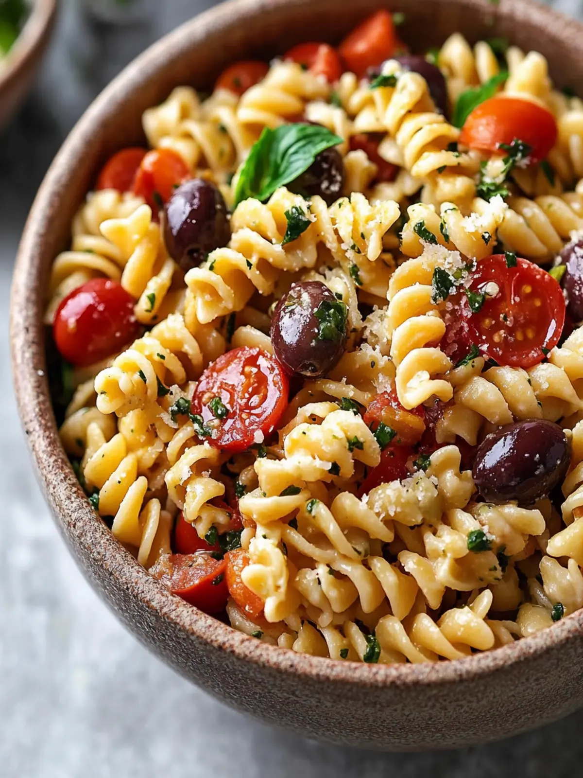 Mediterranean Olive Pasta Salad