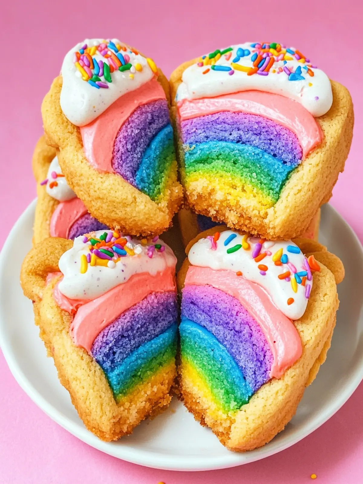 Buttercream Rainbow Cookie