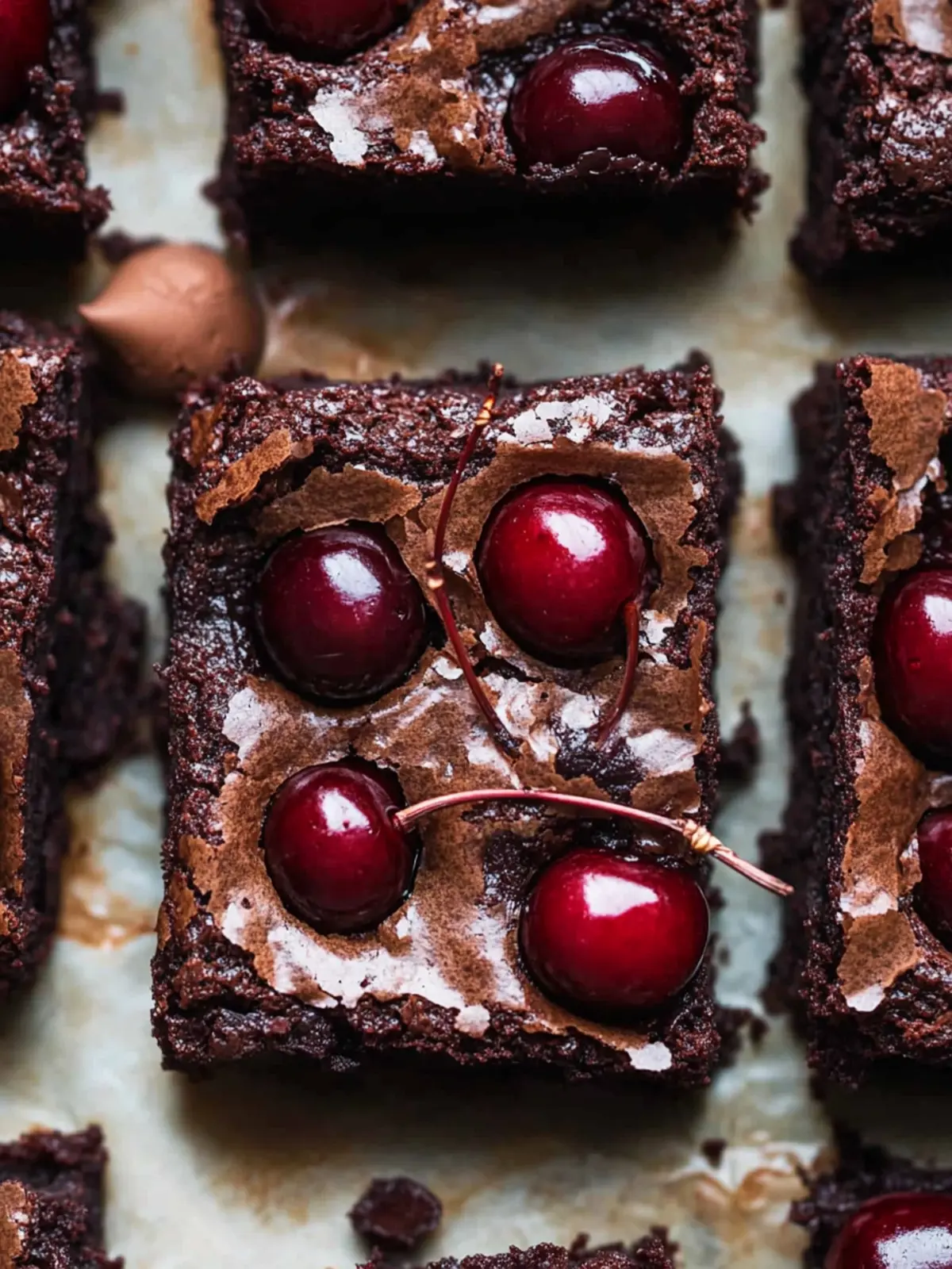 Roasted Chocolate Cherry Brownies