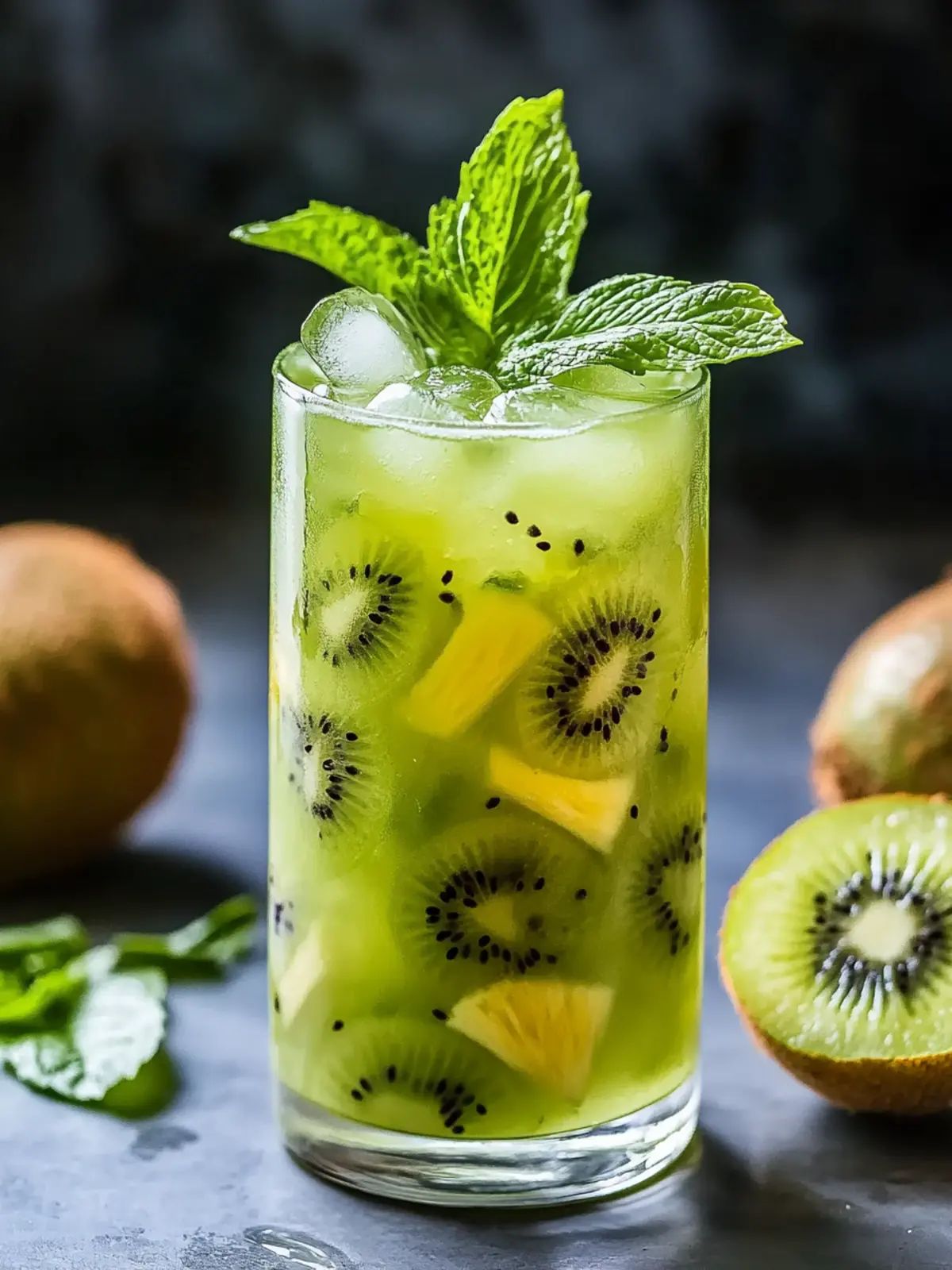 Pineapple Kiwi Mojito