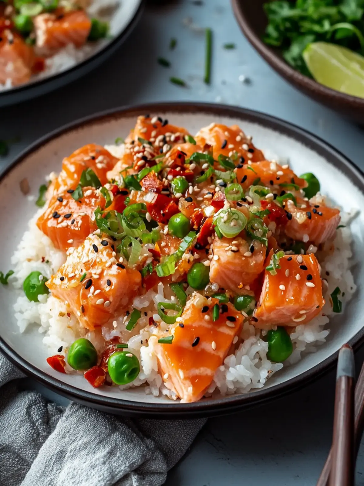 Crispy Rice with Spicy Salmon