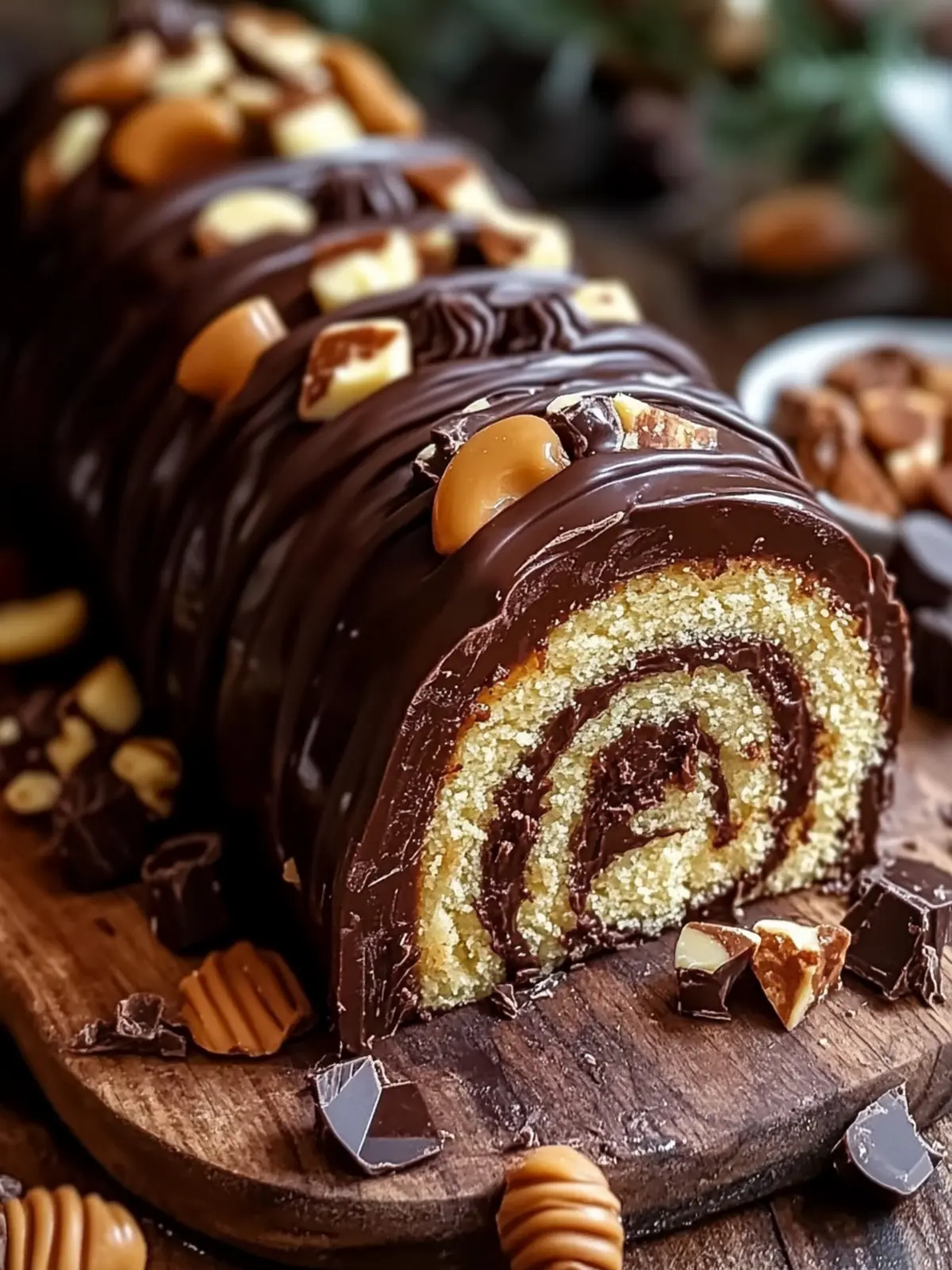 Peanut Butter Cup Chocolate Roll
