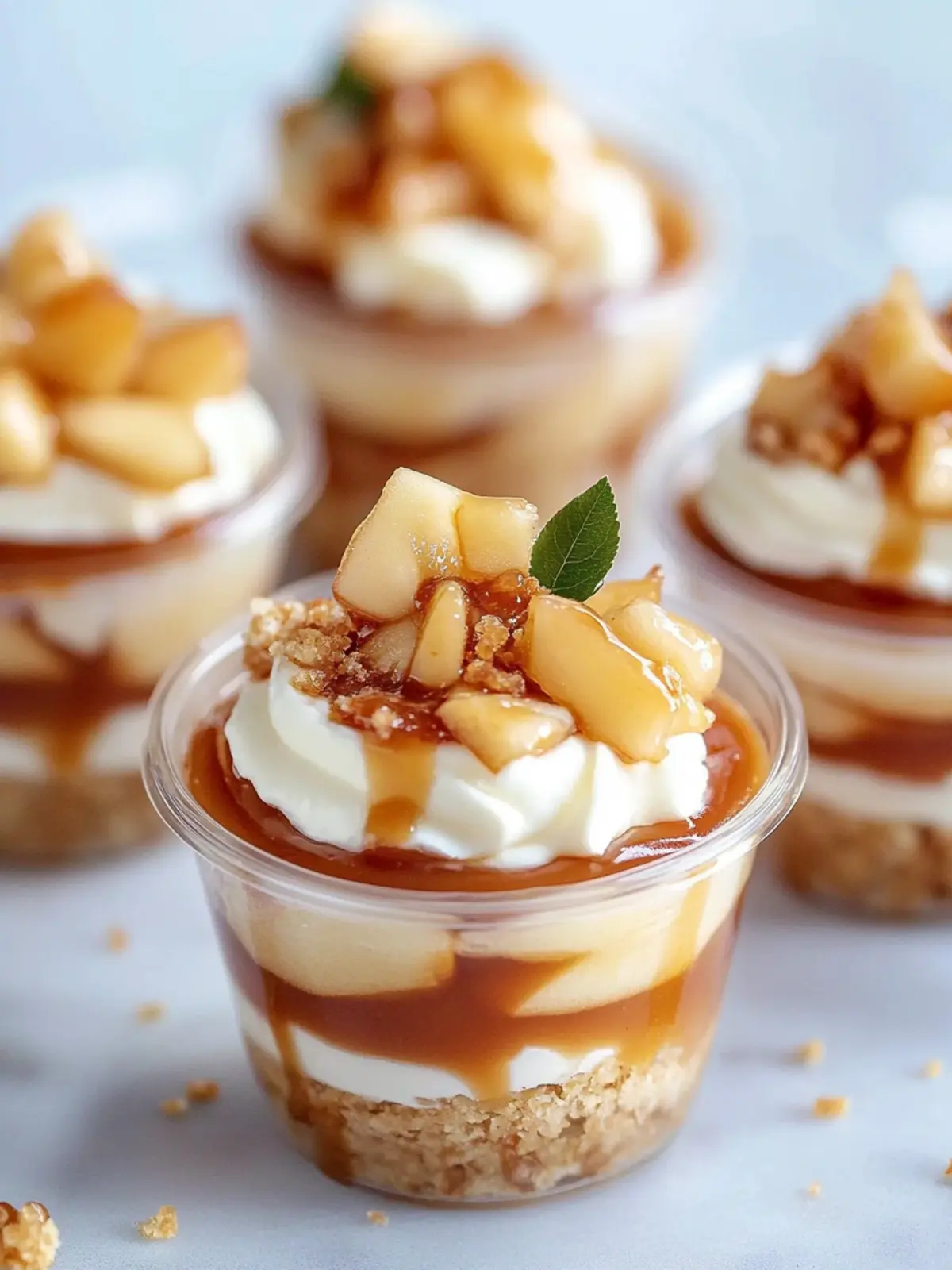 Caramel Apple Dessert Cups
