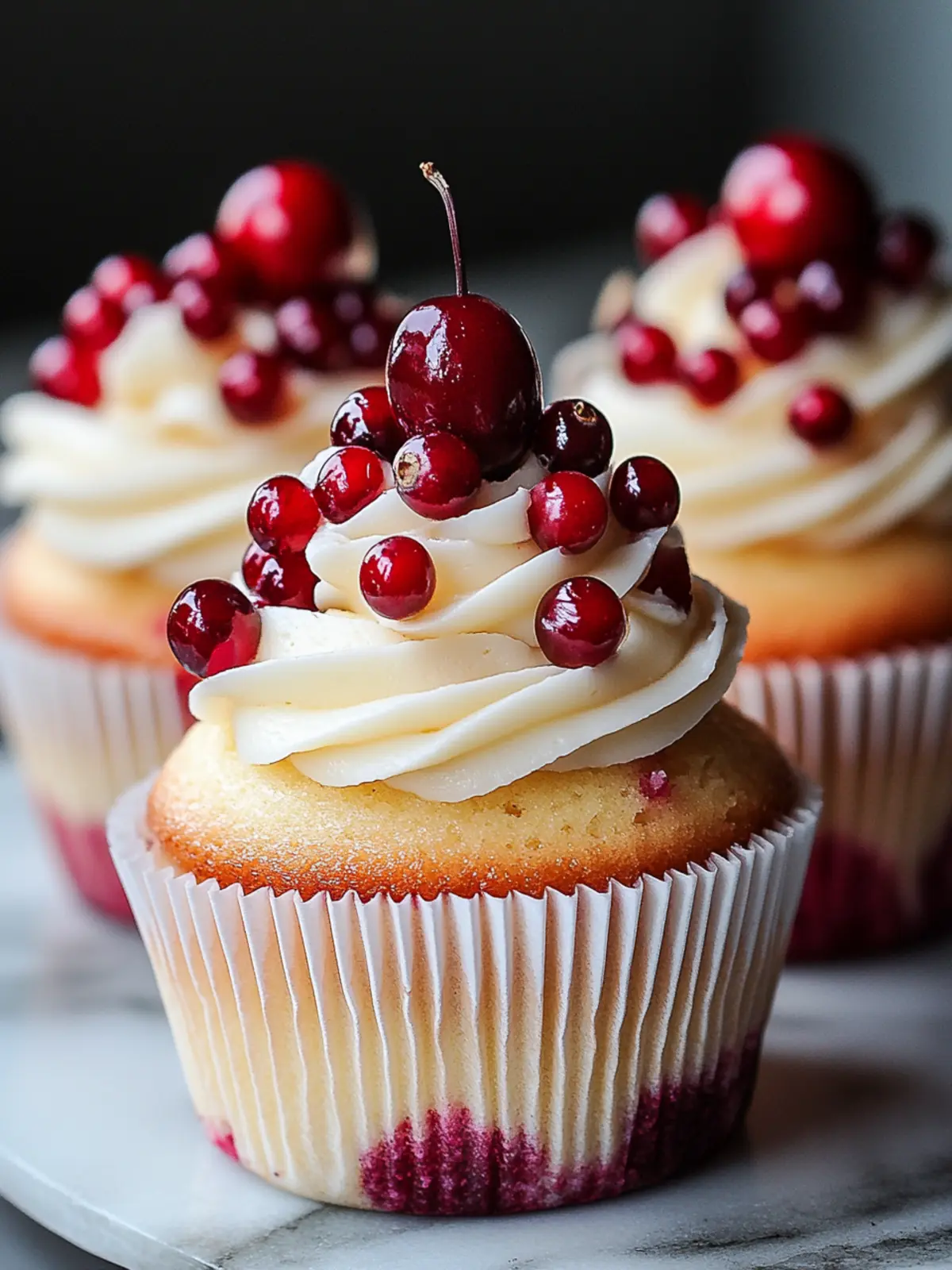 Cranberry Bliss Cupcakes