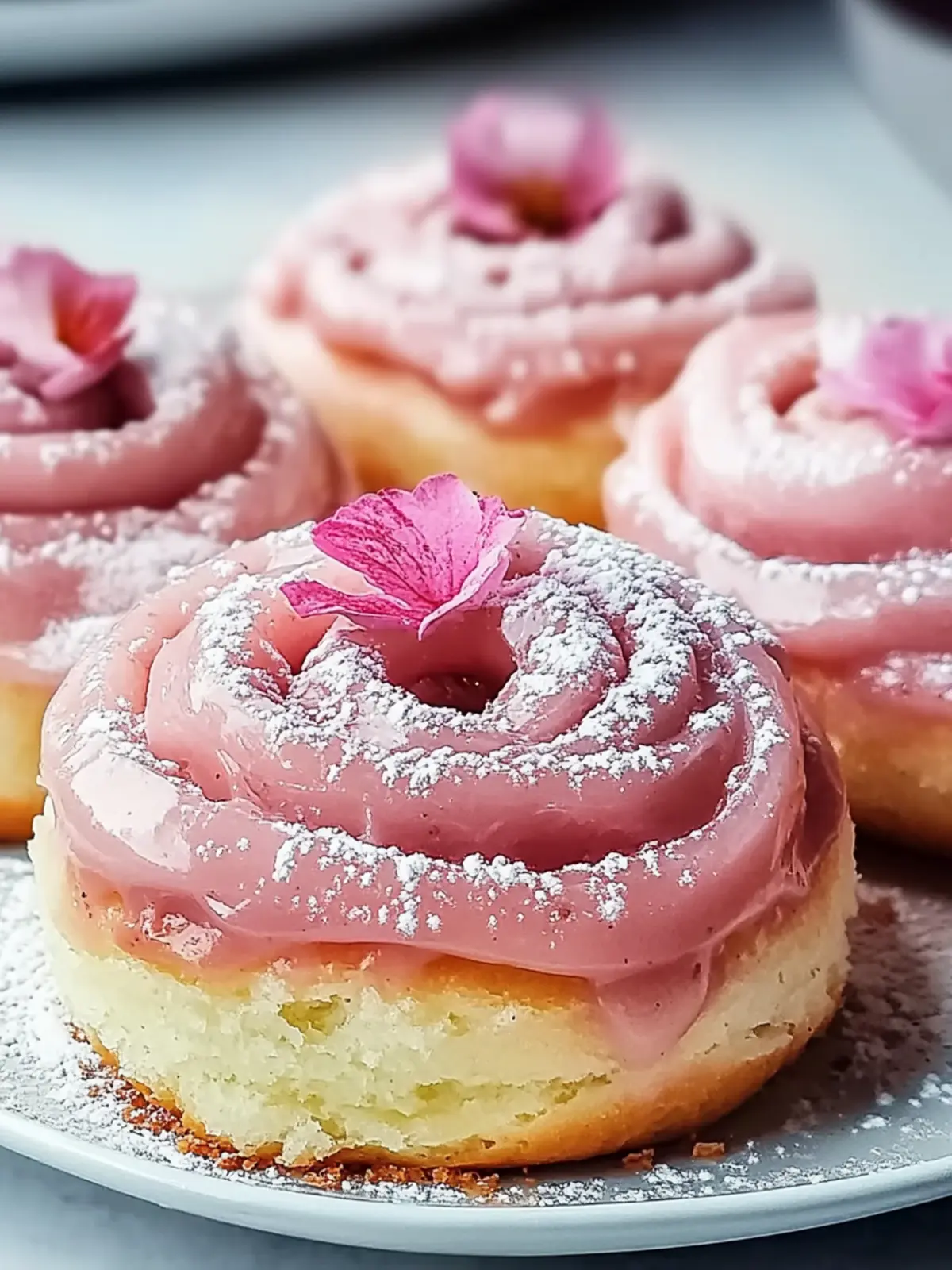 Delicious Pink Cinnamon Rolls