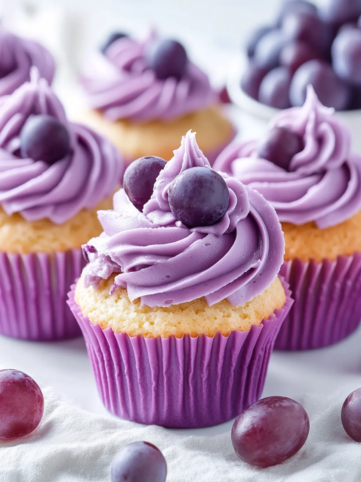 Grape Crush Cupcakes