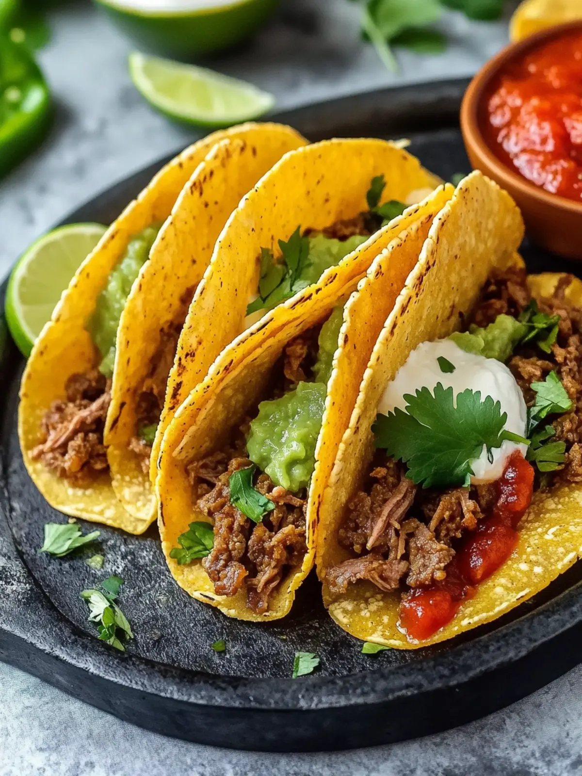 Crispy Baked Beef Tacos
