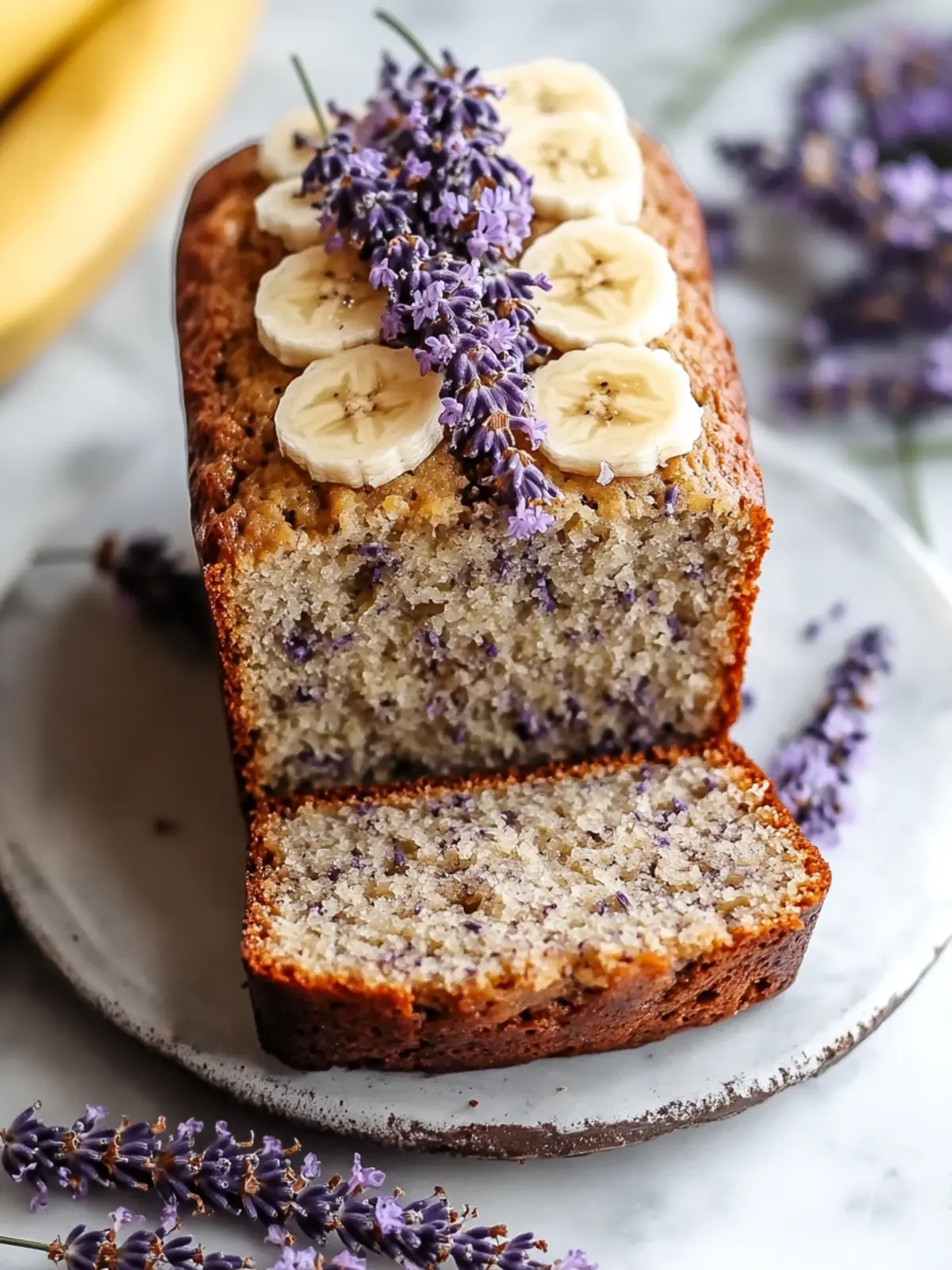 Lavender Banana Bread