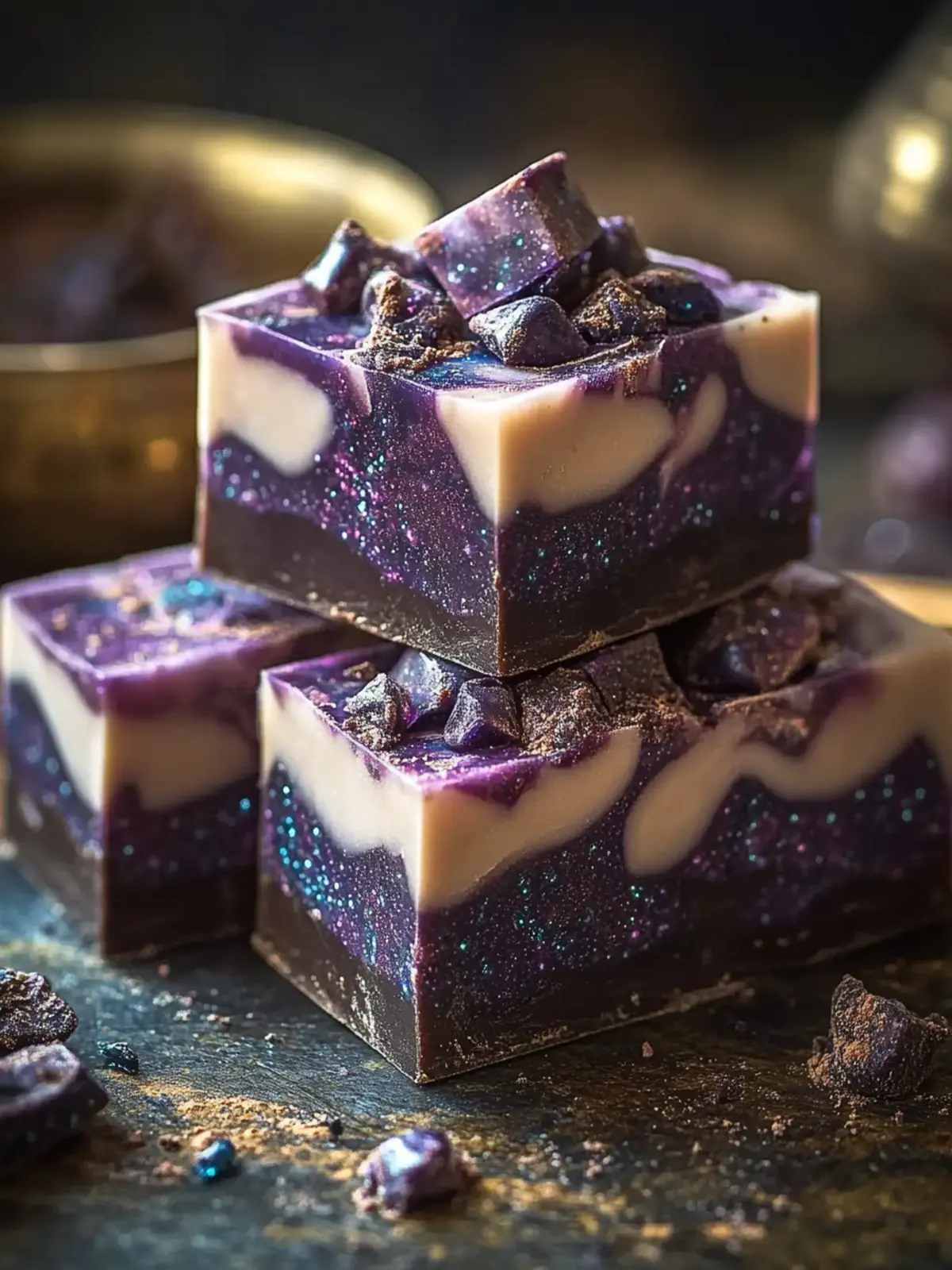 Midnight Galaxy Fudge
