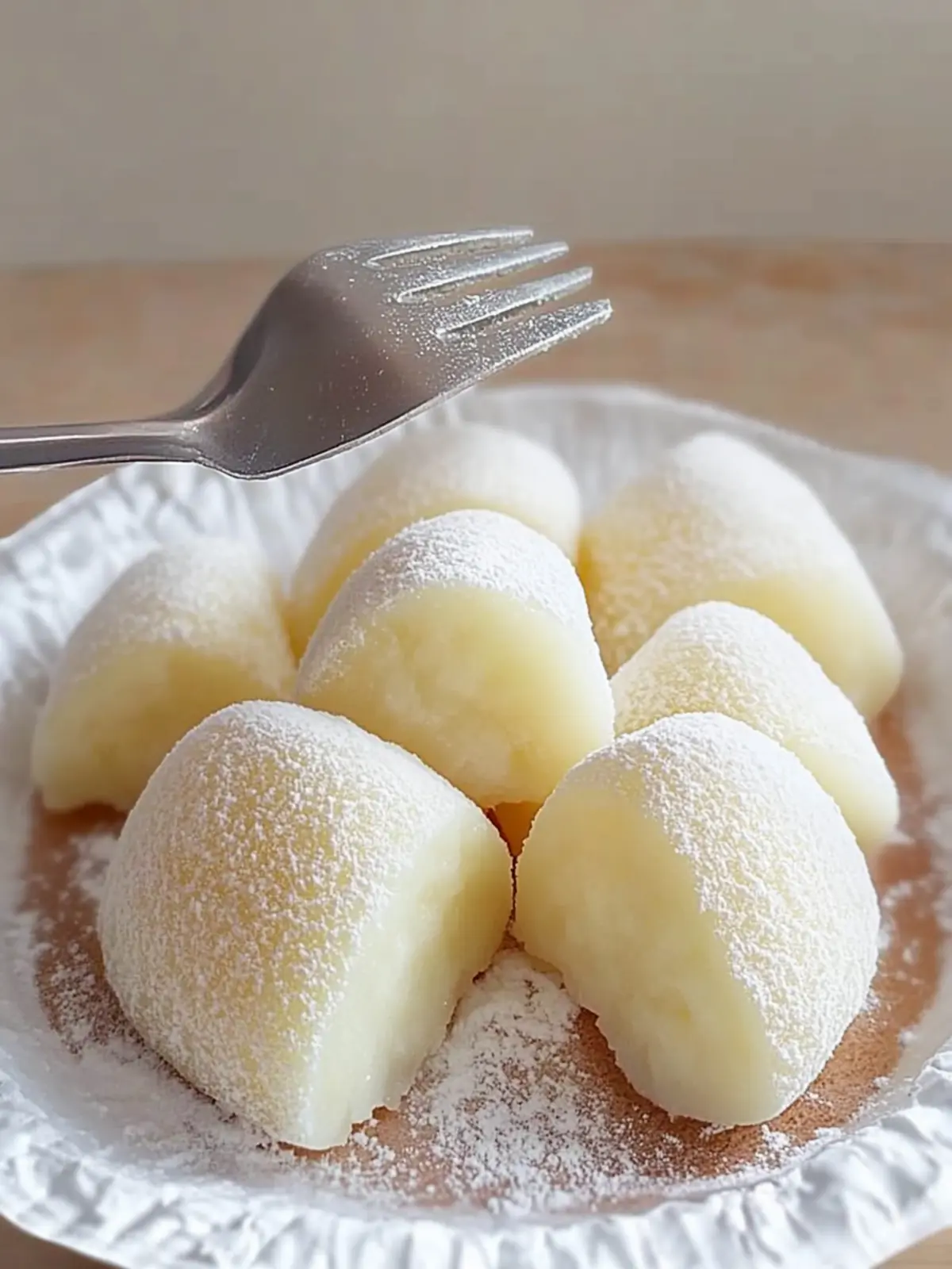 Pan-Fried Fresh Milk Mochi