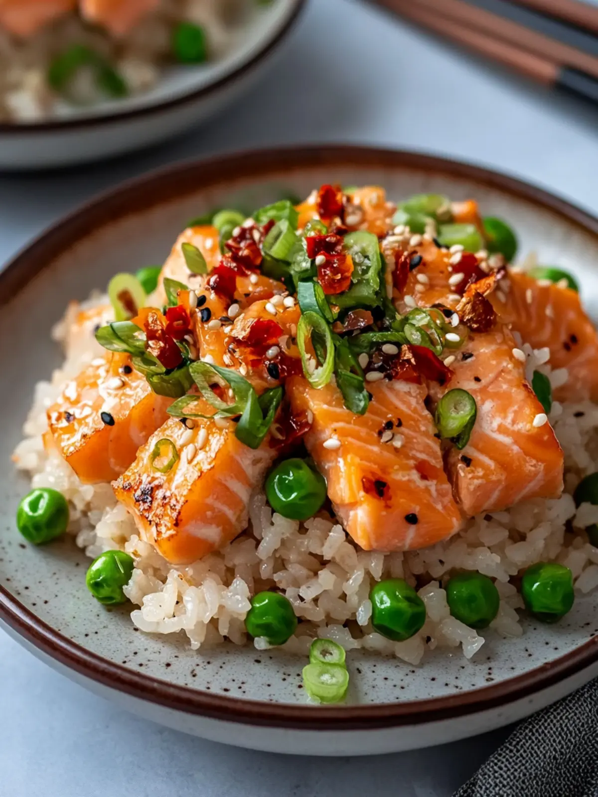 Crispy Rice with Spicy Salmon