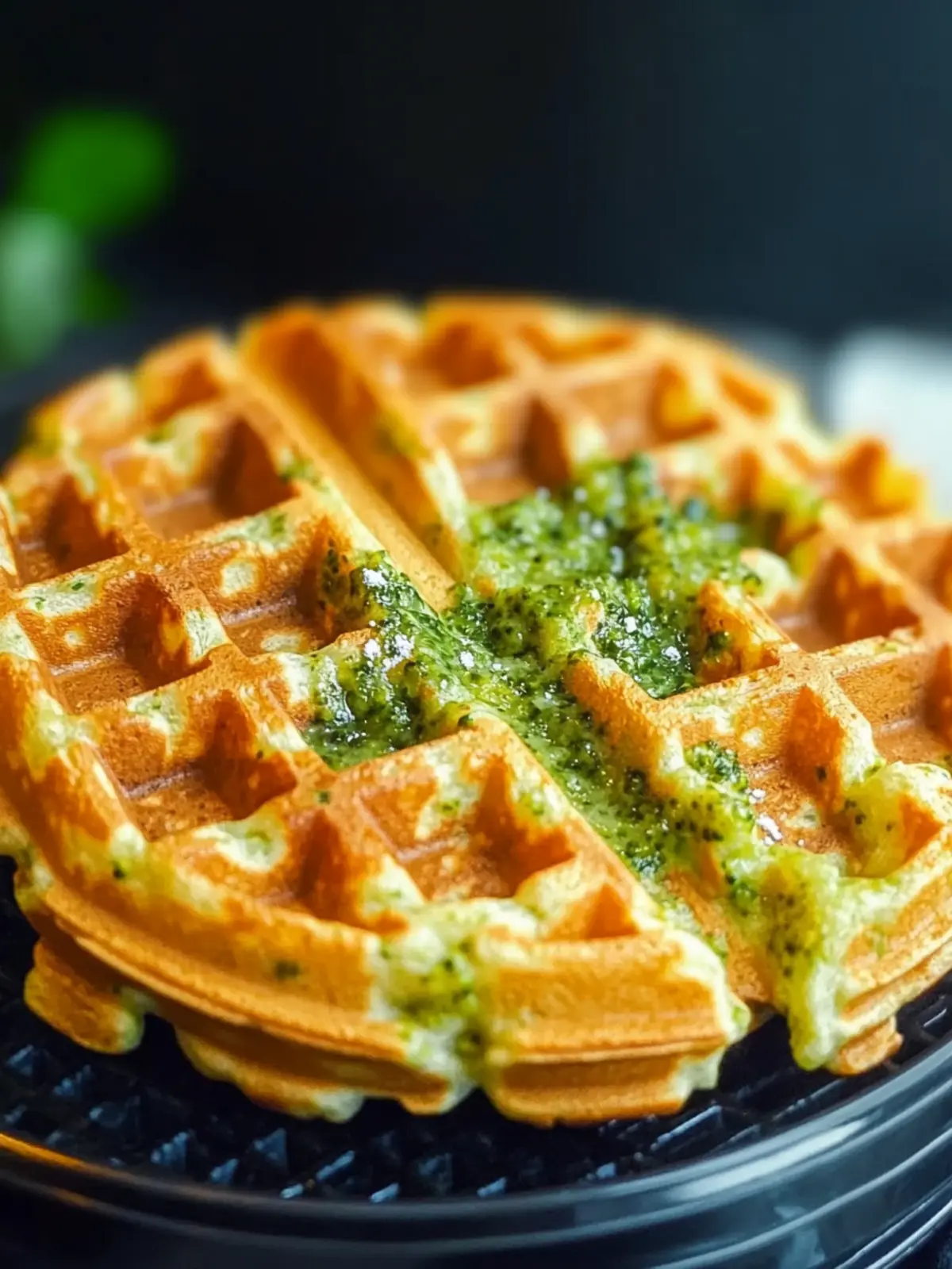 Broccoli & Cheese Waffles