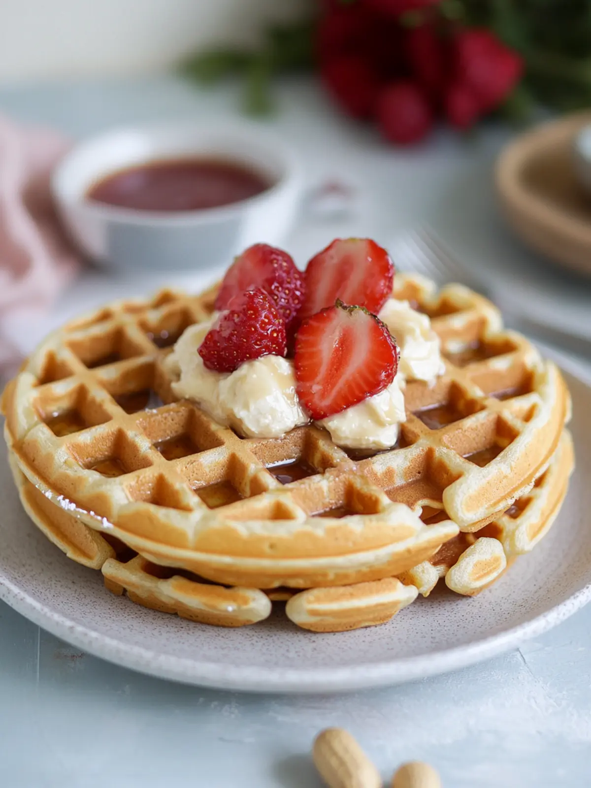 Peanut Butter Waffles