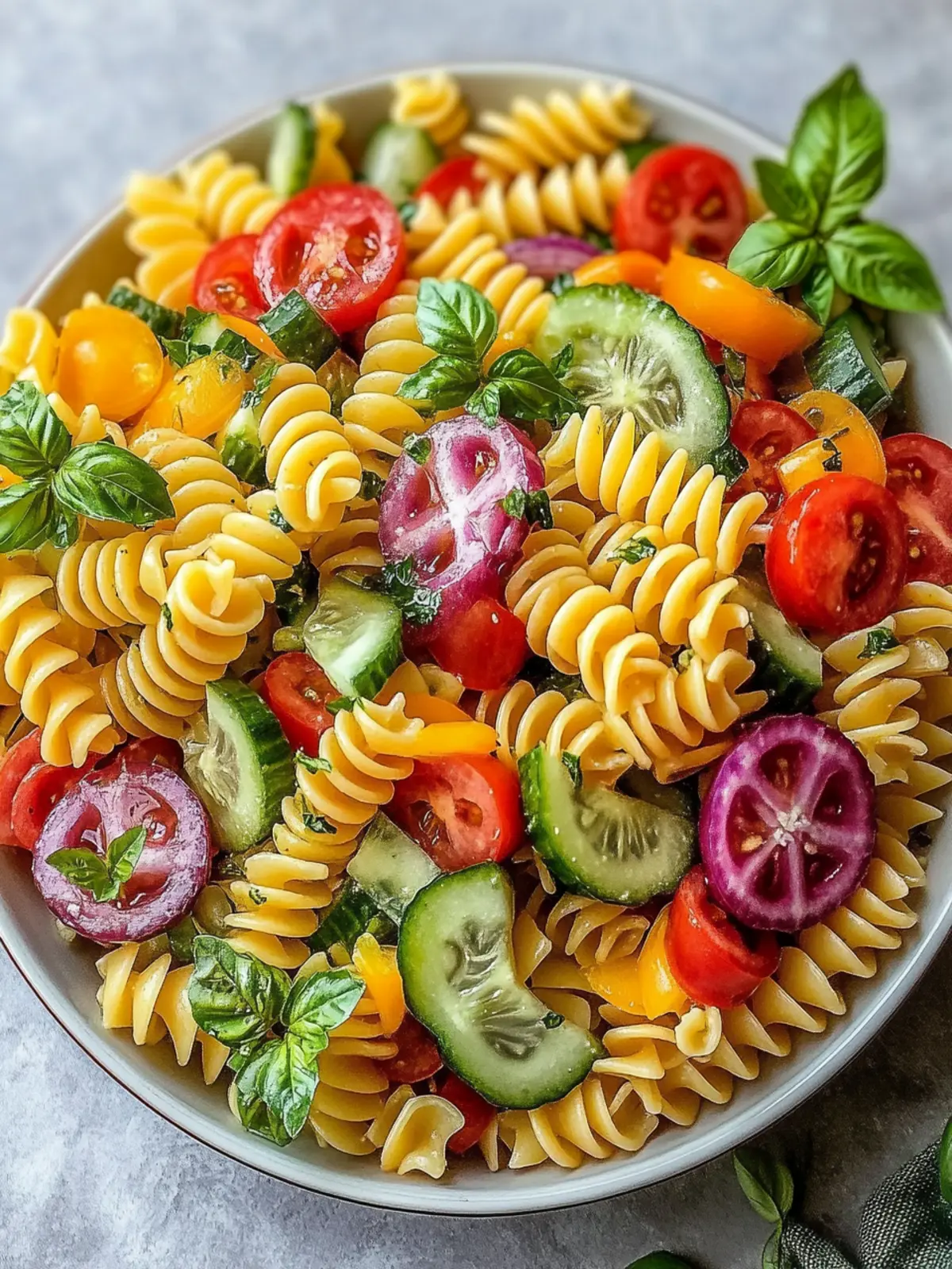 Rainbow Pasta Salad