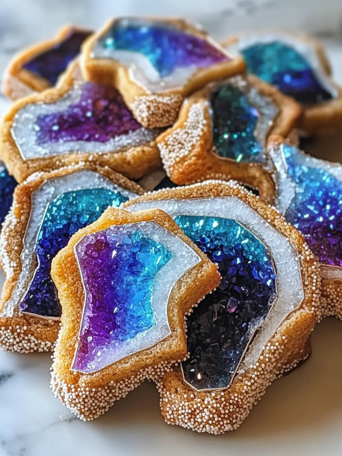 Dazzling Geode Cookies