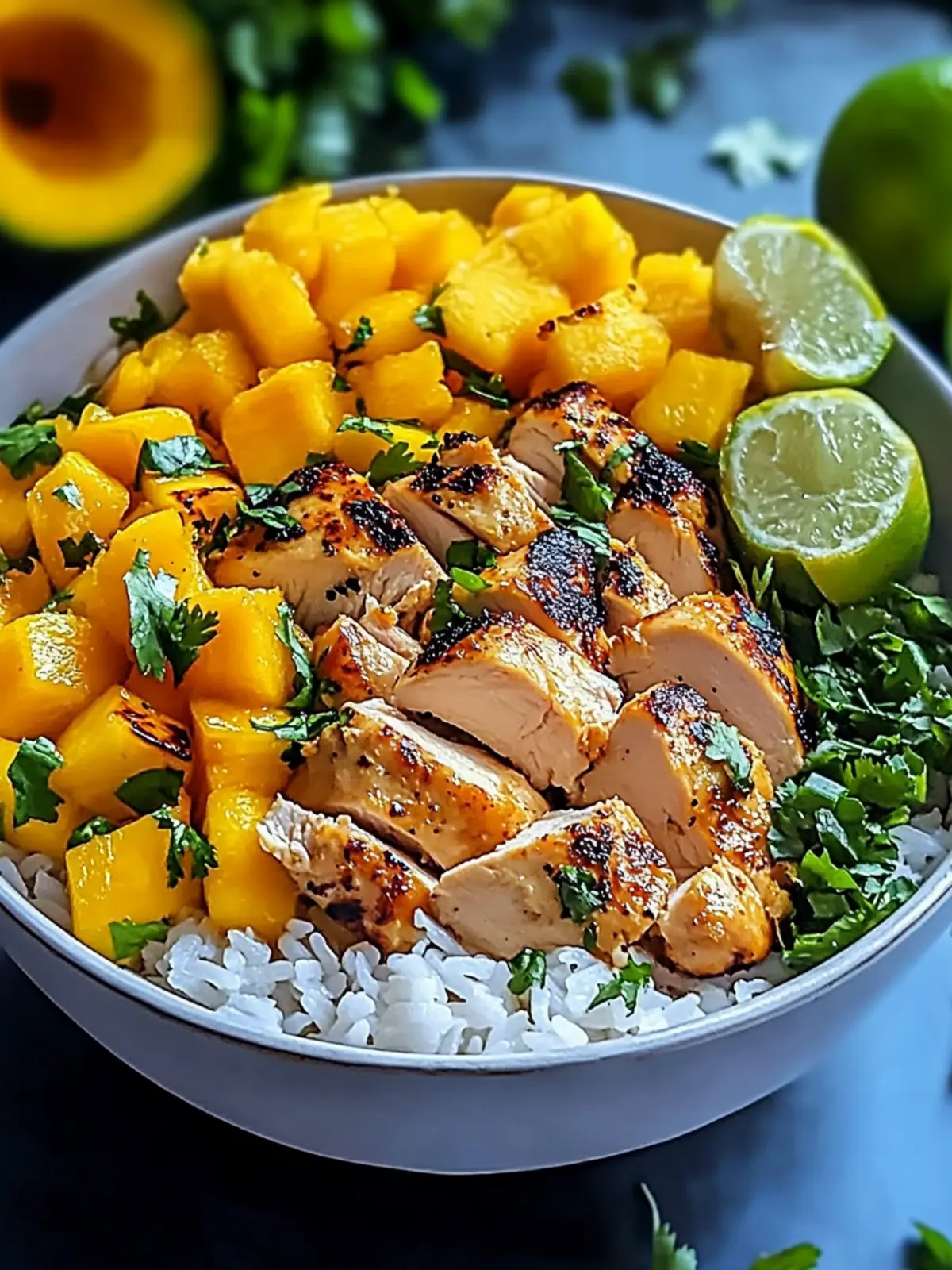 Chicken Mango Rice Bowl