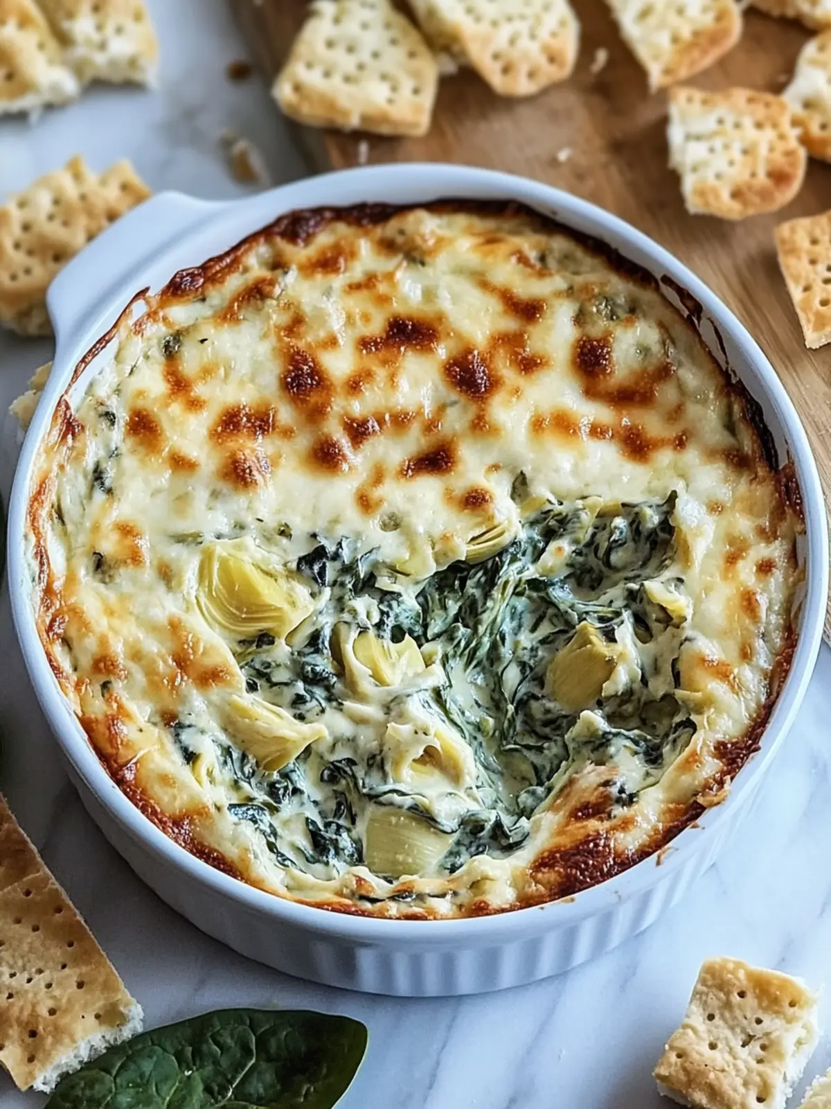 Irresistibly Creamy Spinach Artichoke Dip