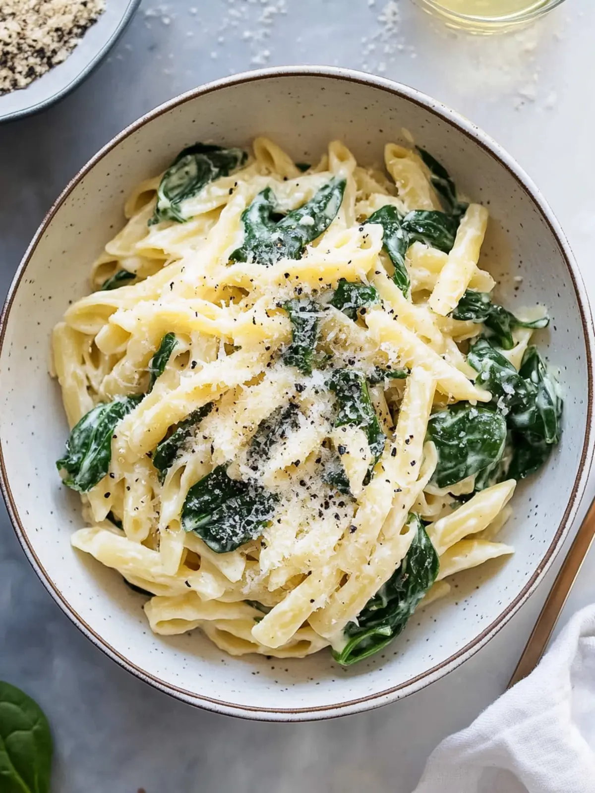 Pasta with Spinach