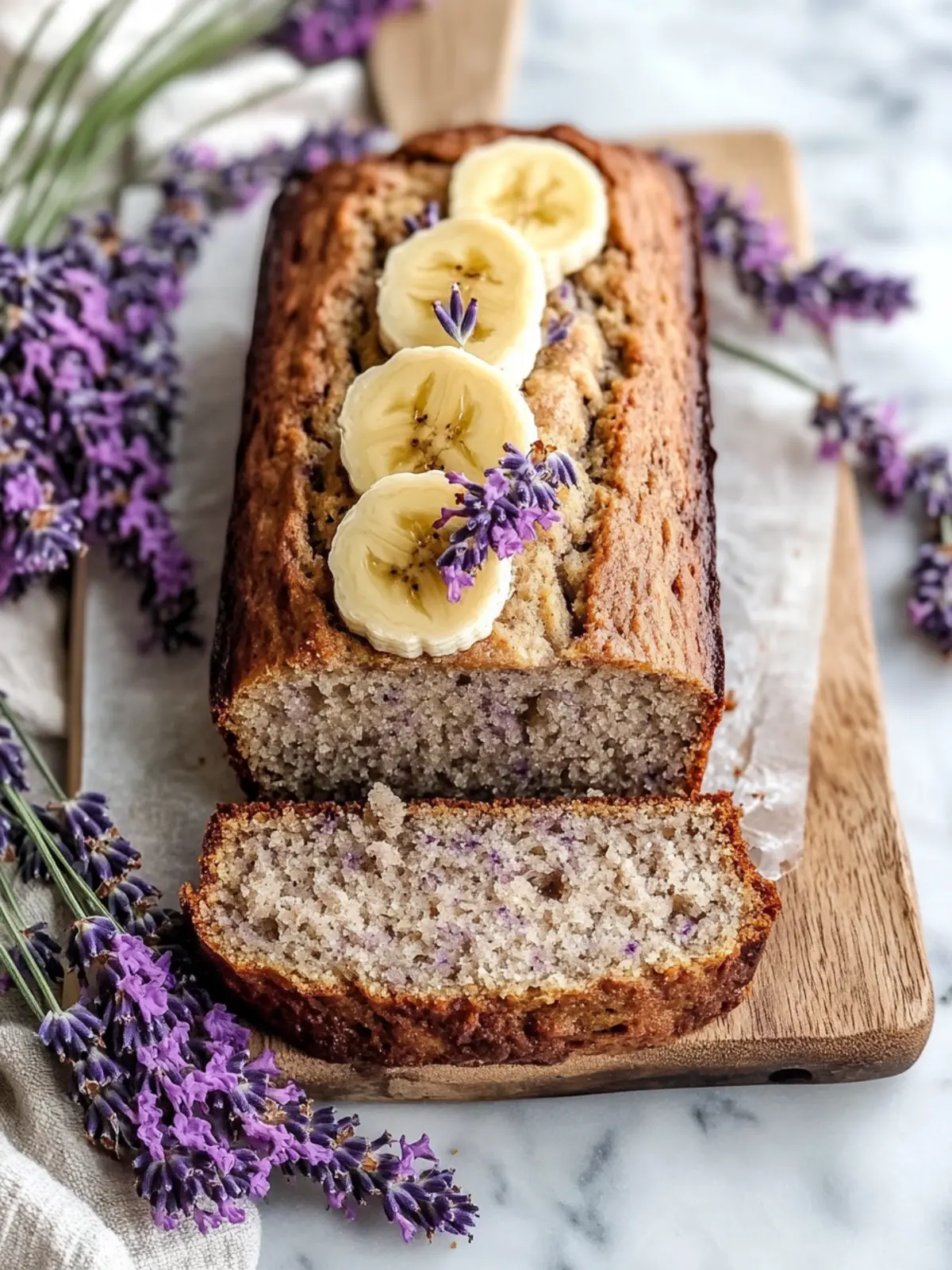 Lavender Banana Bread