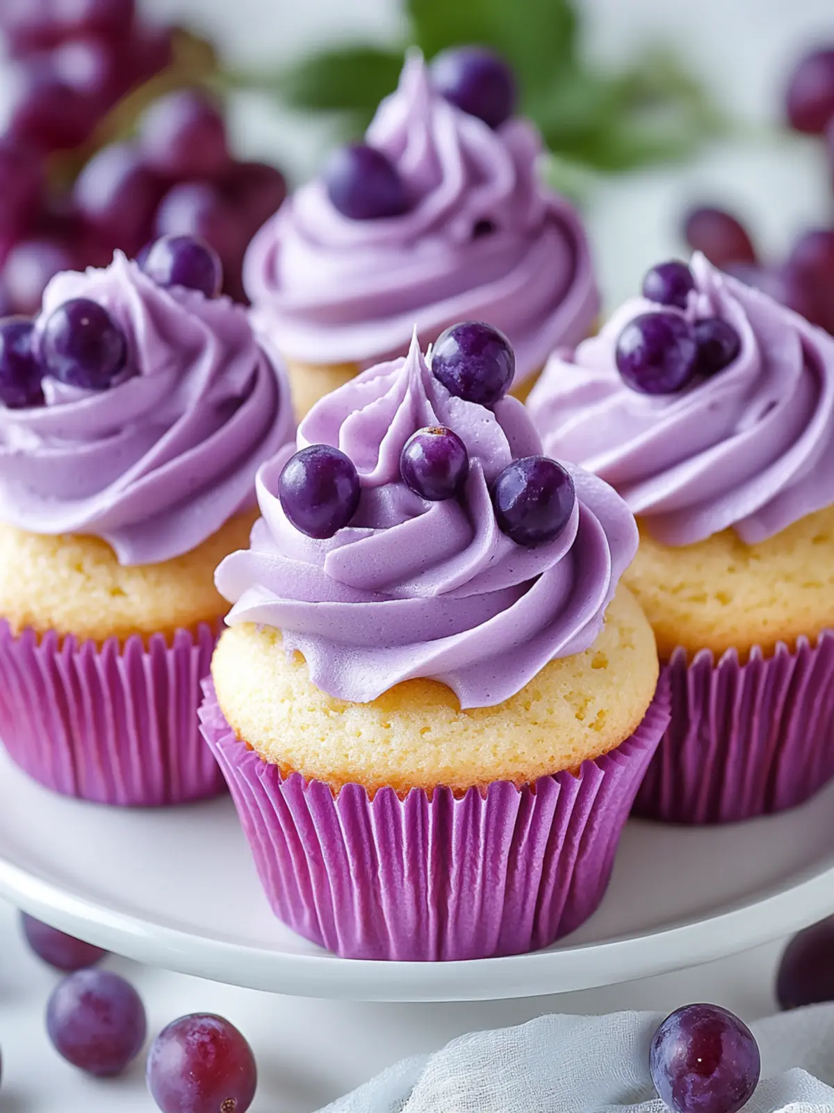 Grape Crush Cupcakes