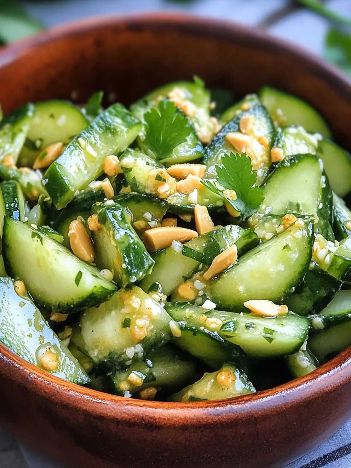 Cucumber Peanut Butter Salad