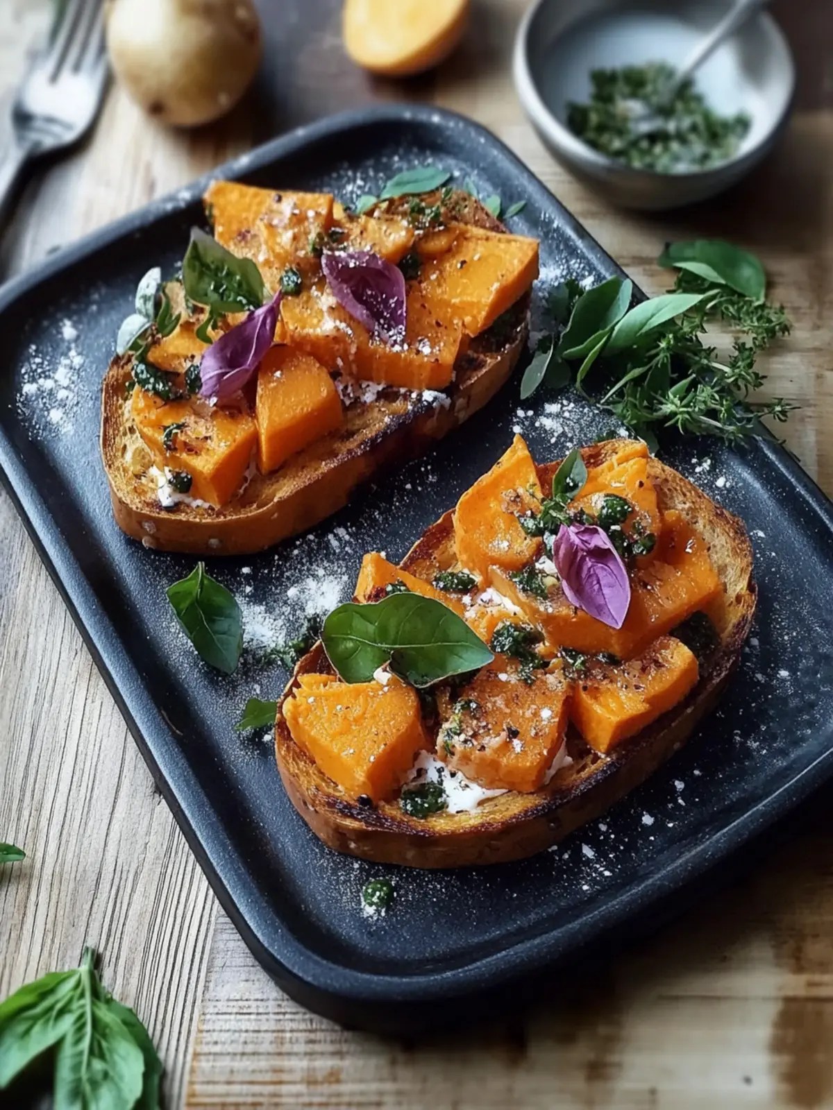 Sweetpotato Toasts