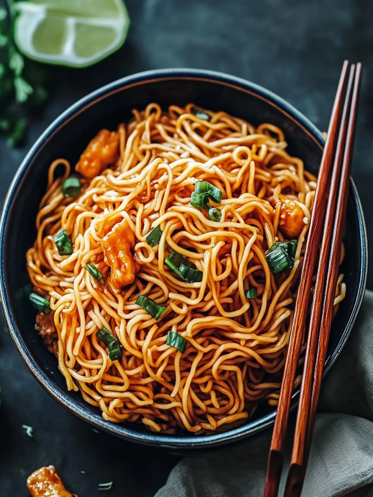 Savory Plain Lo Mein Noodles