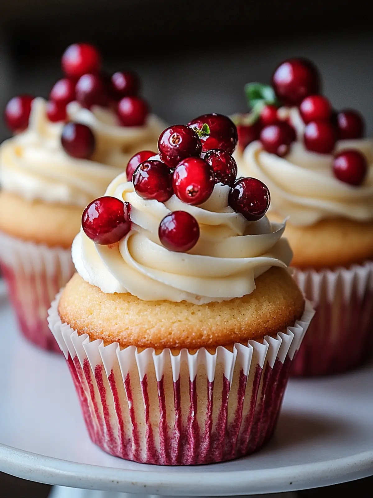 Cranberry Bliss Cupcakes