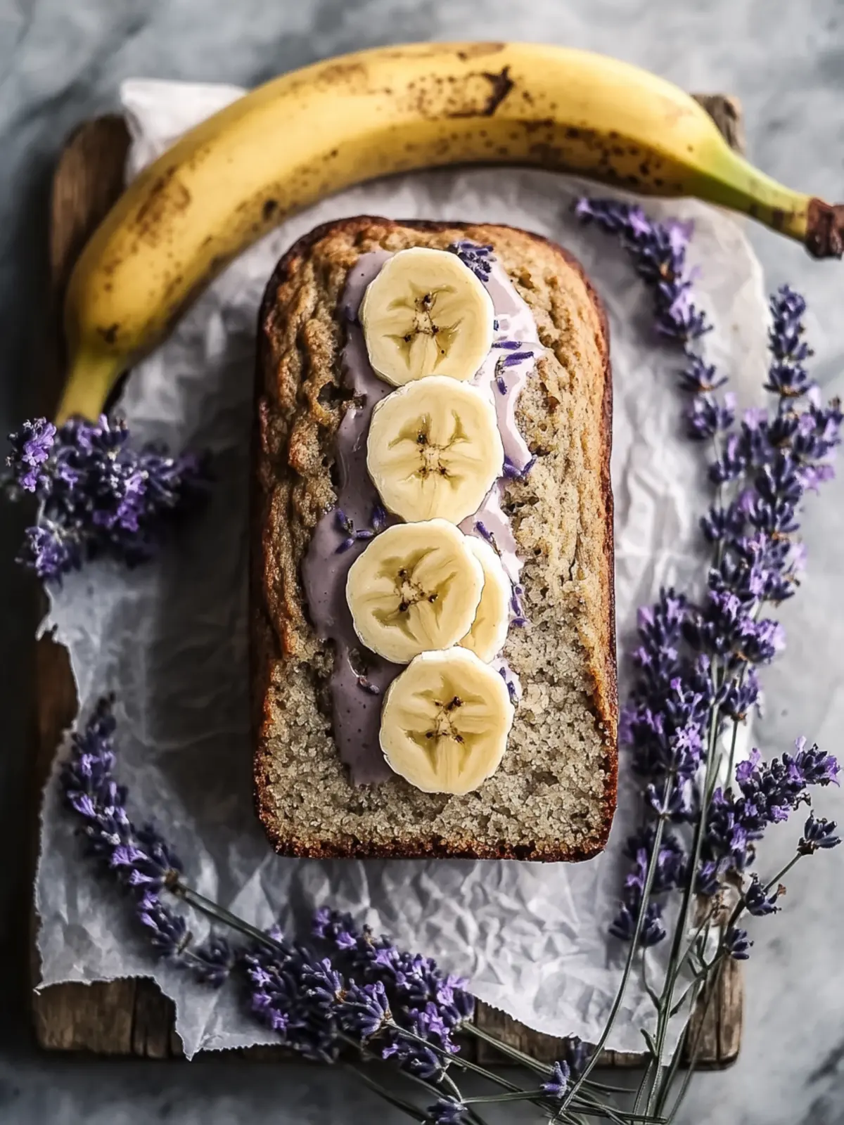Lavender Banana Bread