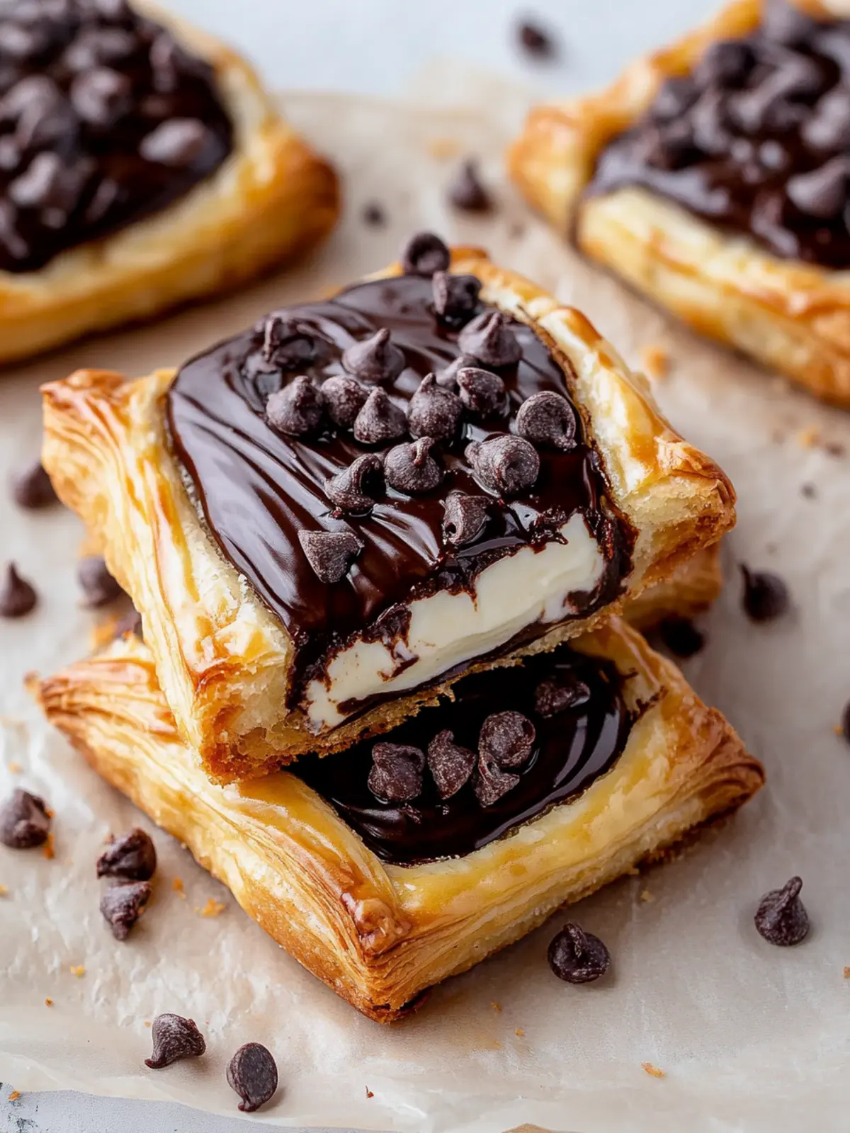 Chocolate Cream Cheese Danish