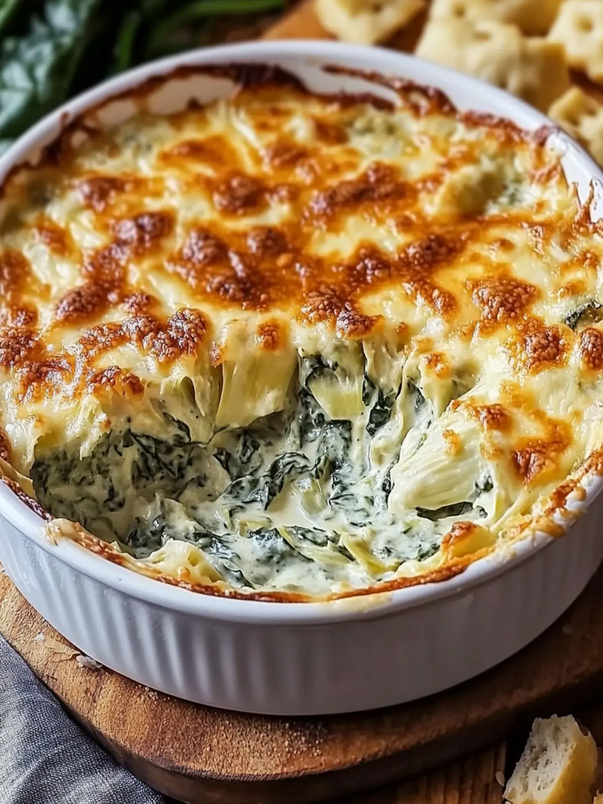Irresistibly Creamy Spinach Artichoke Dip