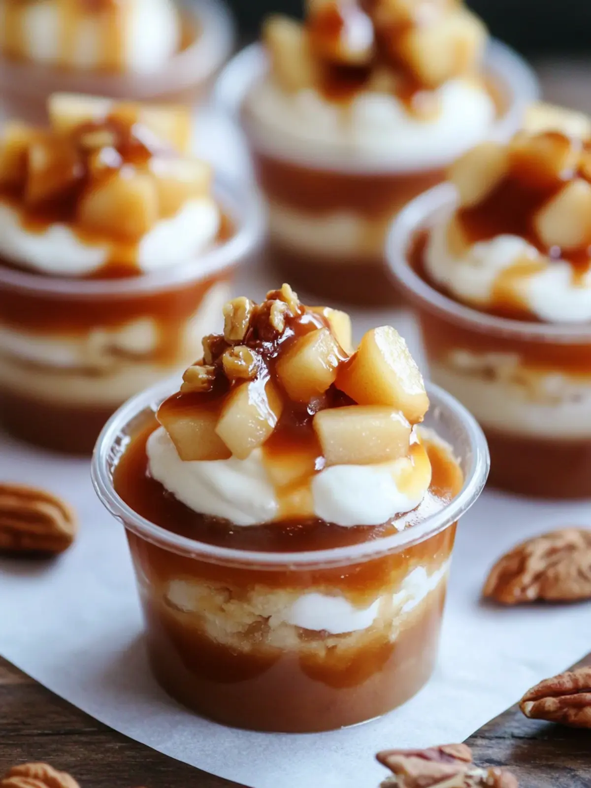 Caramel Apple Dessert Cups