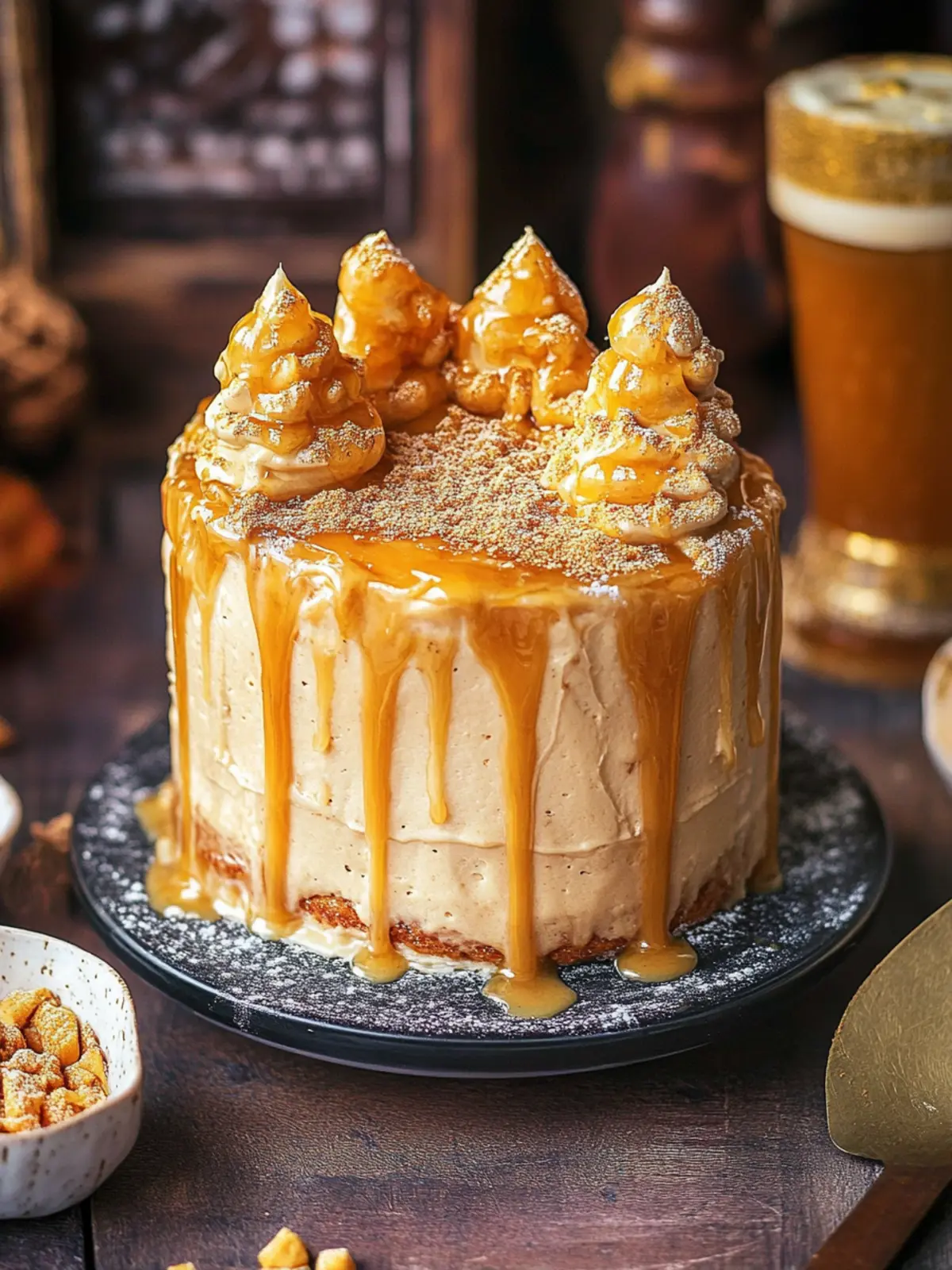 Harry Potter Butterbeer Cake