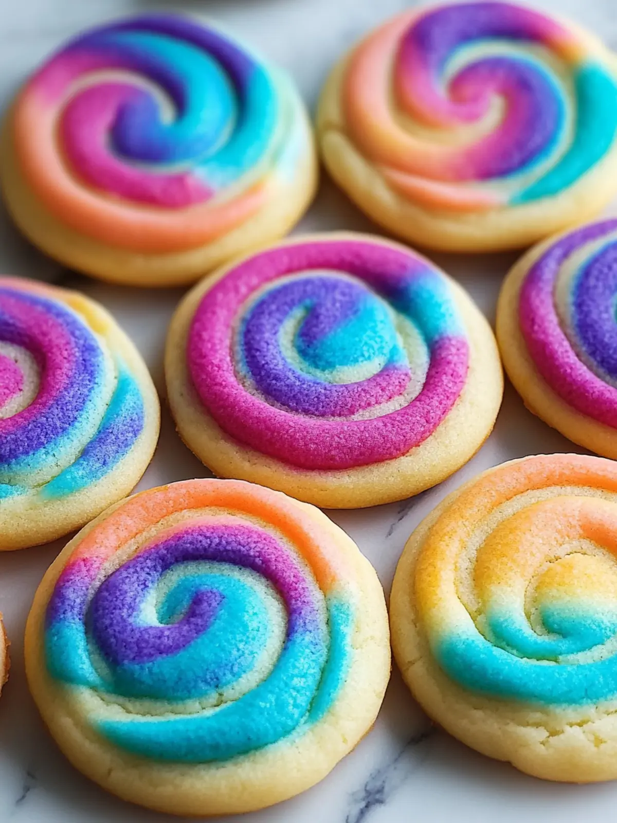 Tie Dye Cookies