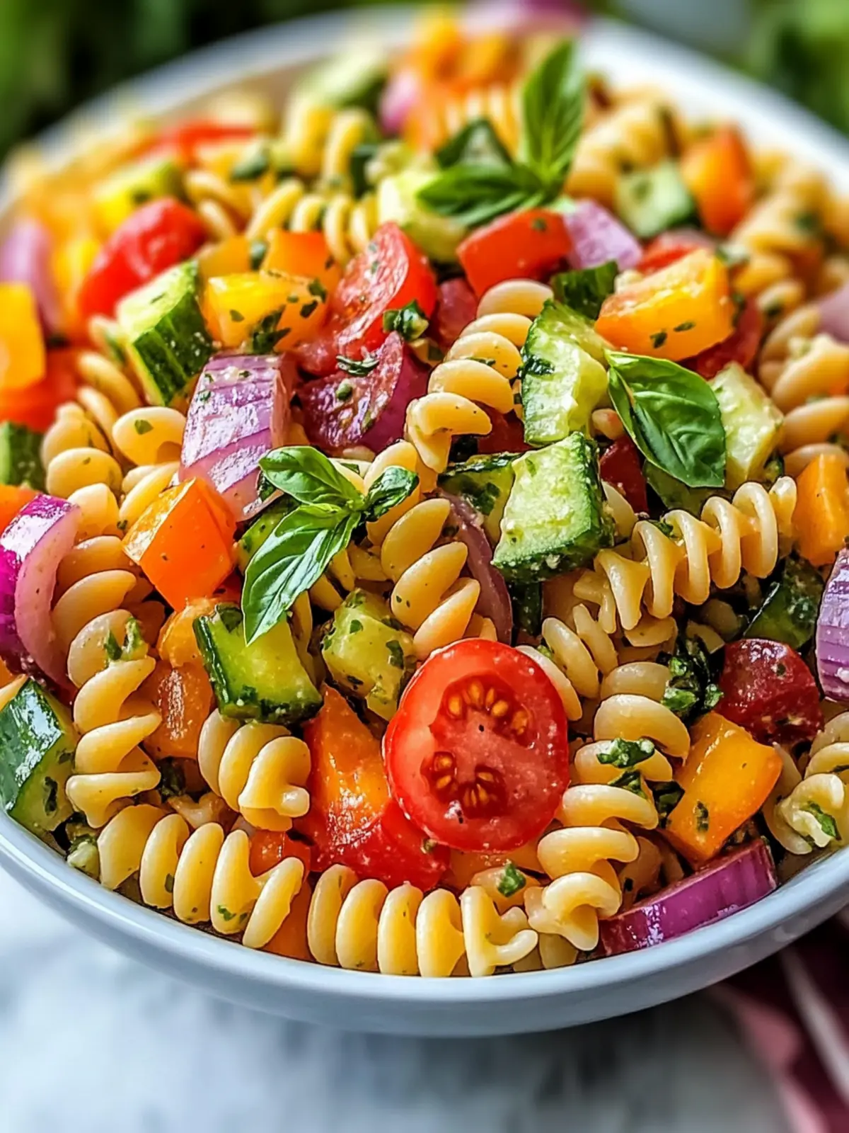 Rainbow Pasta Salad