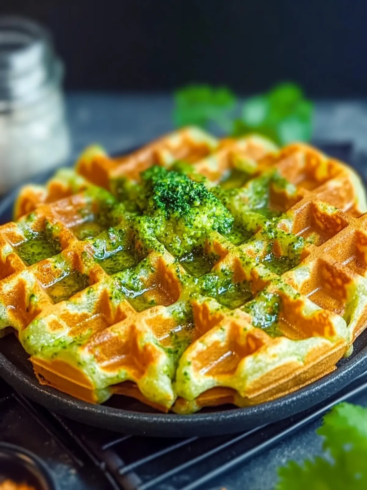 Broccoli & Cheese Waffles