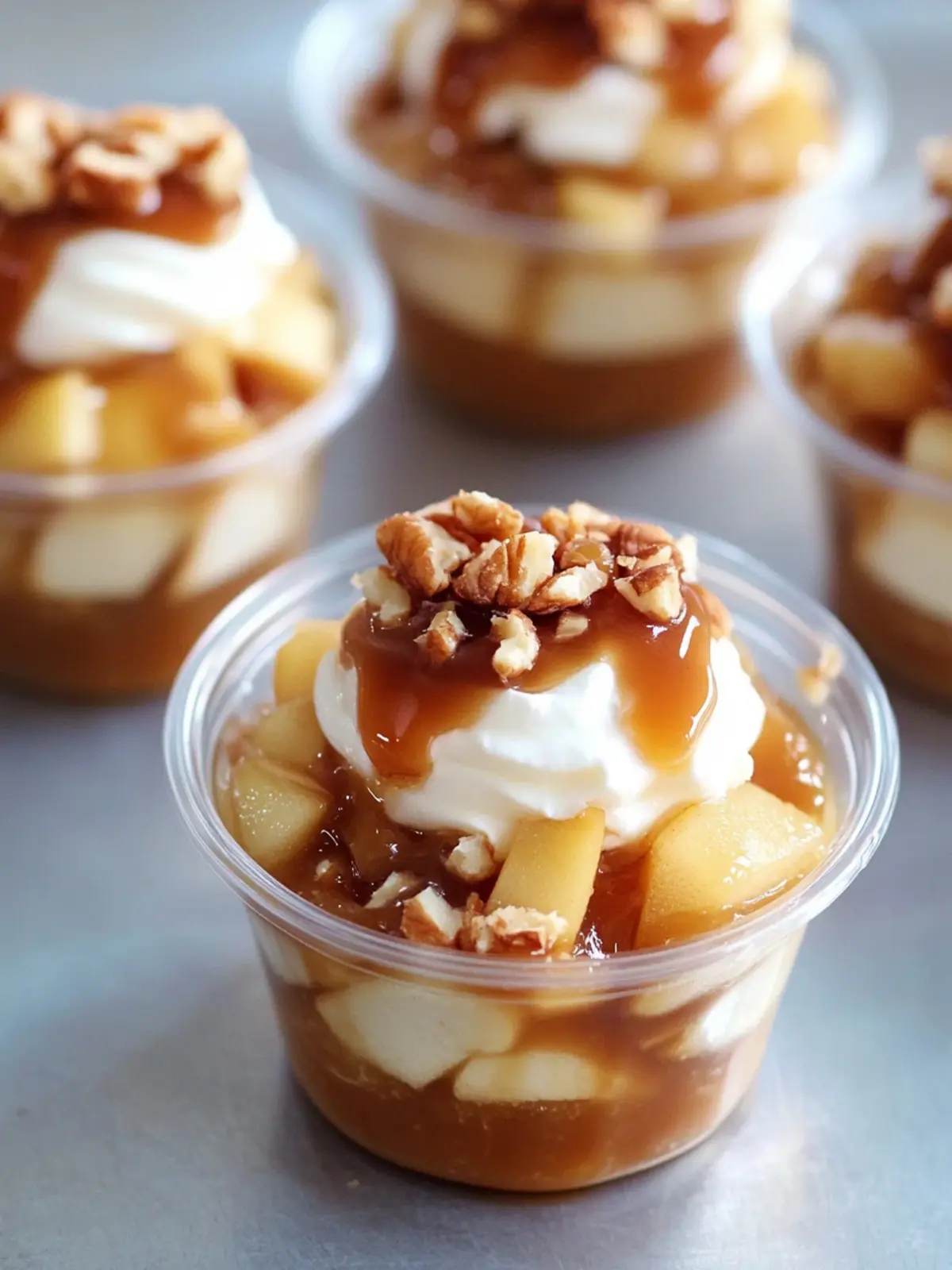 Caramel Apple Dessert Cups