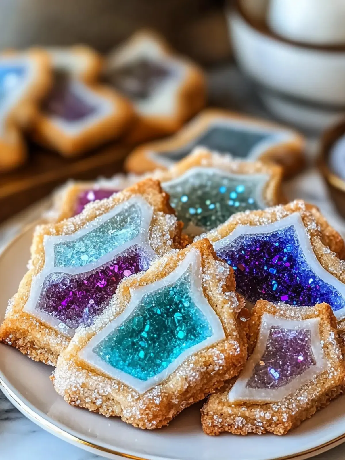 Dazzling Geode Cookies