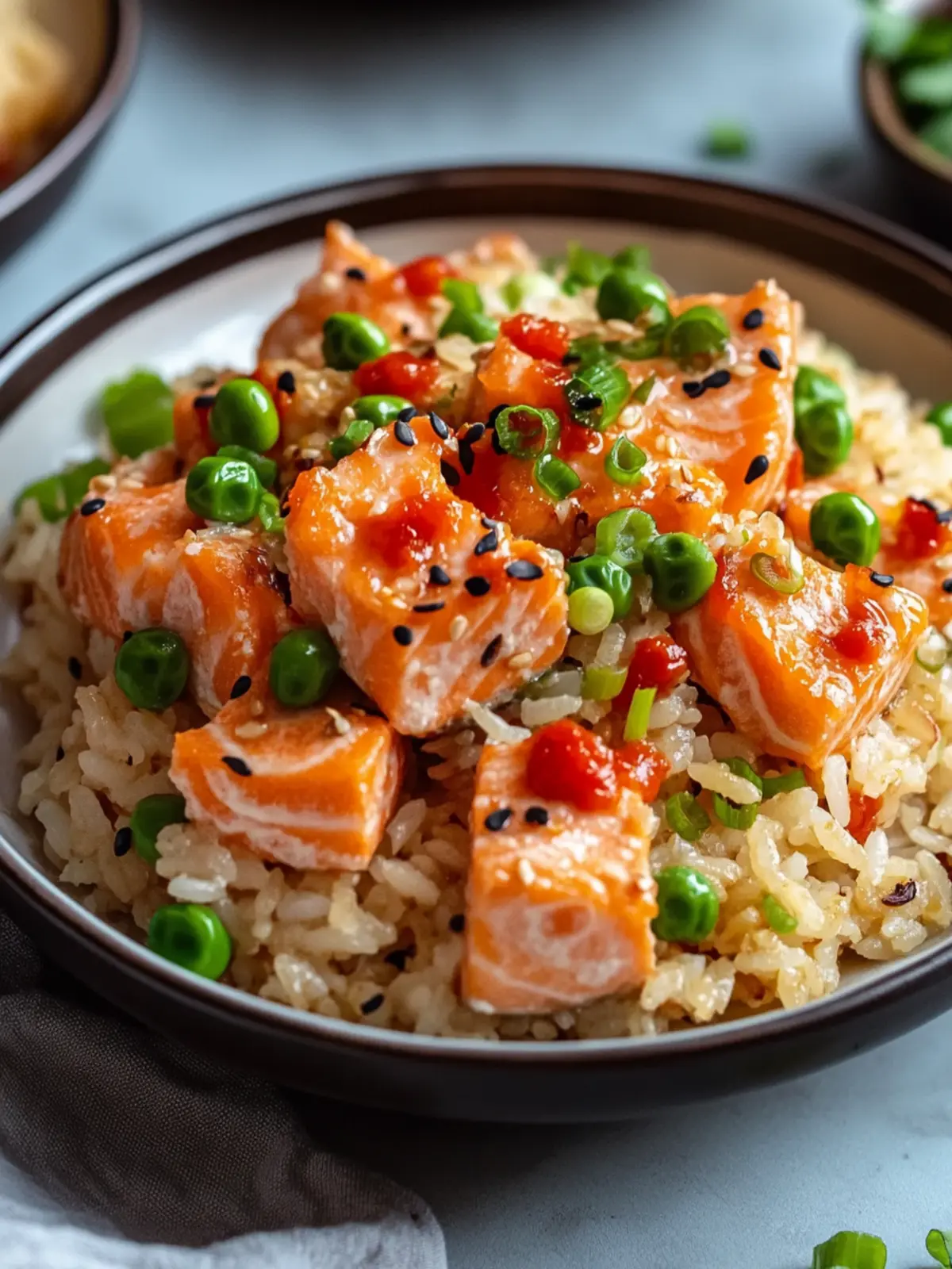 Crispy Rice with Spicy Salmon
