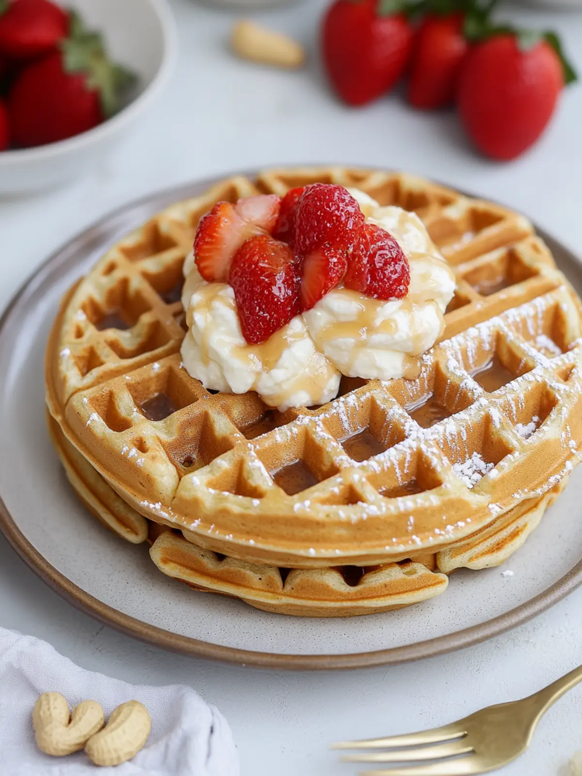 Peanut Butter Waffles