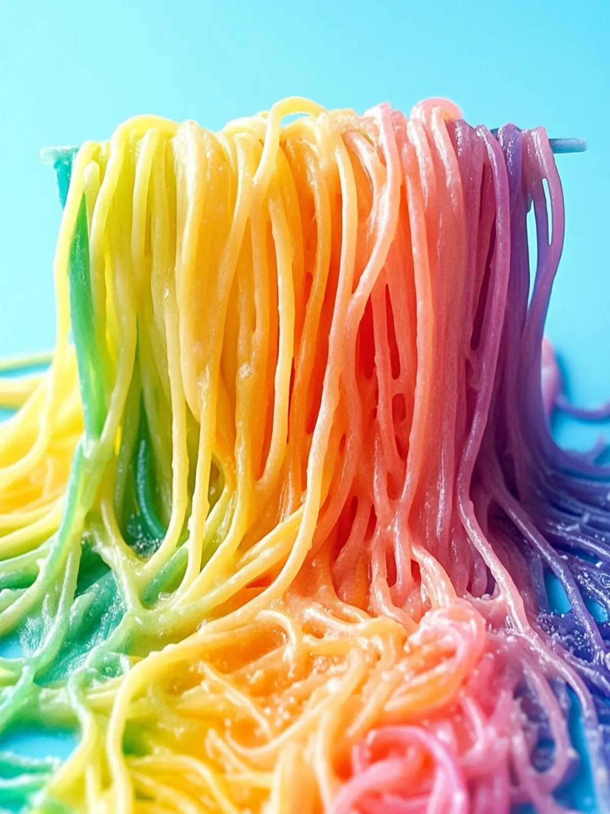 Colorful Rainbow Spaghetti