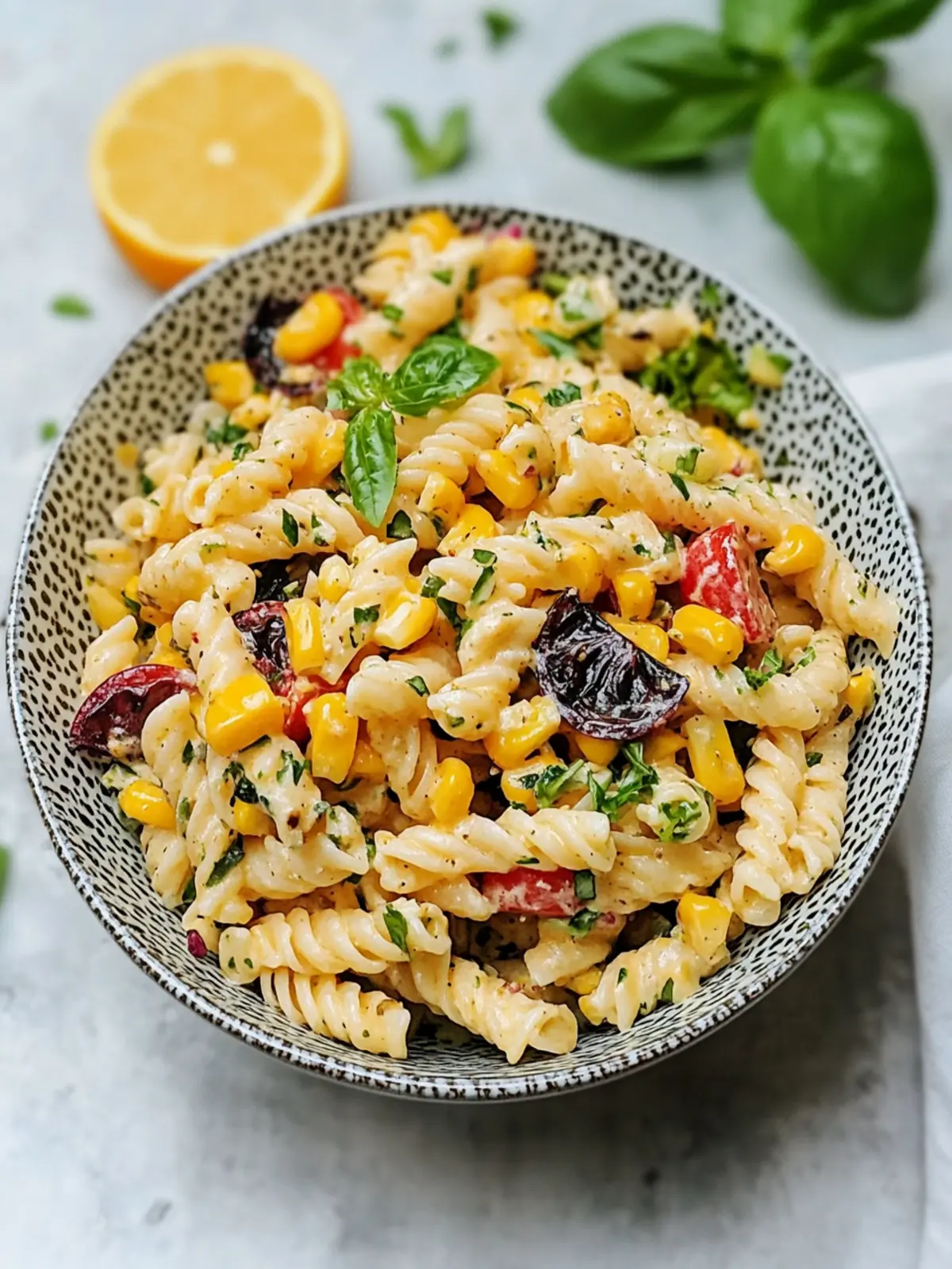 Charred Corn Pasta Salad