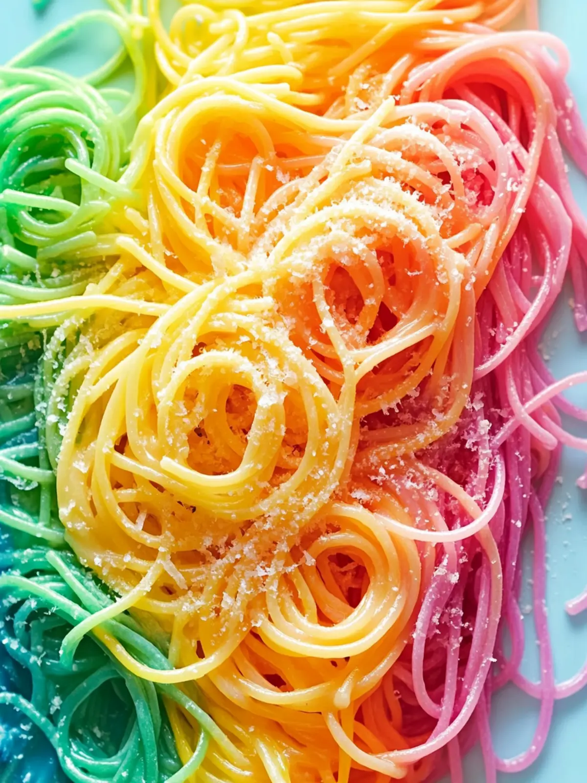 Colorful Rainbow Spaghetti