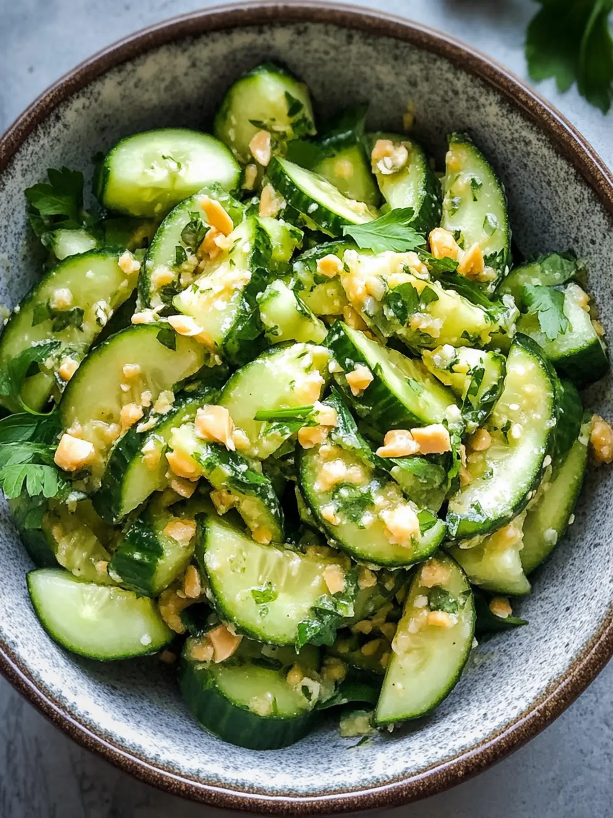 Cucumber Peanut Butter Salad