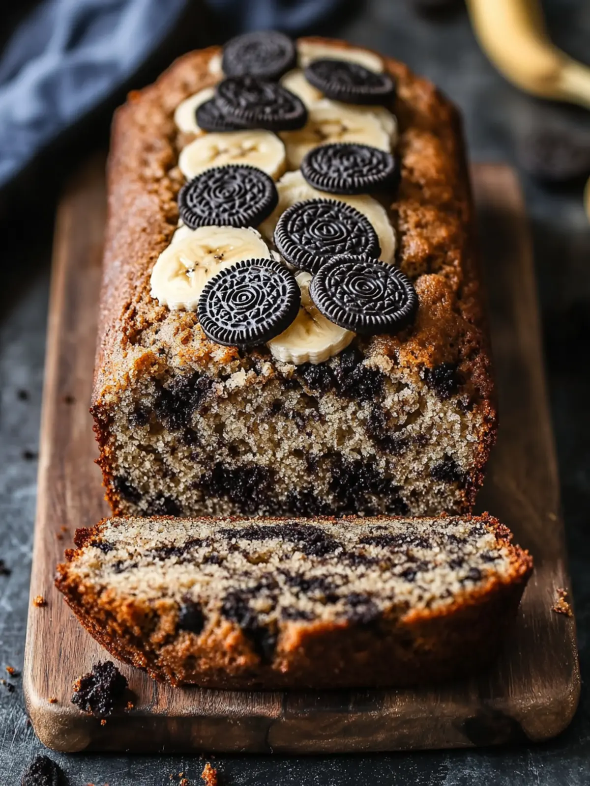 Decadent Oreo Banana Bread