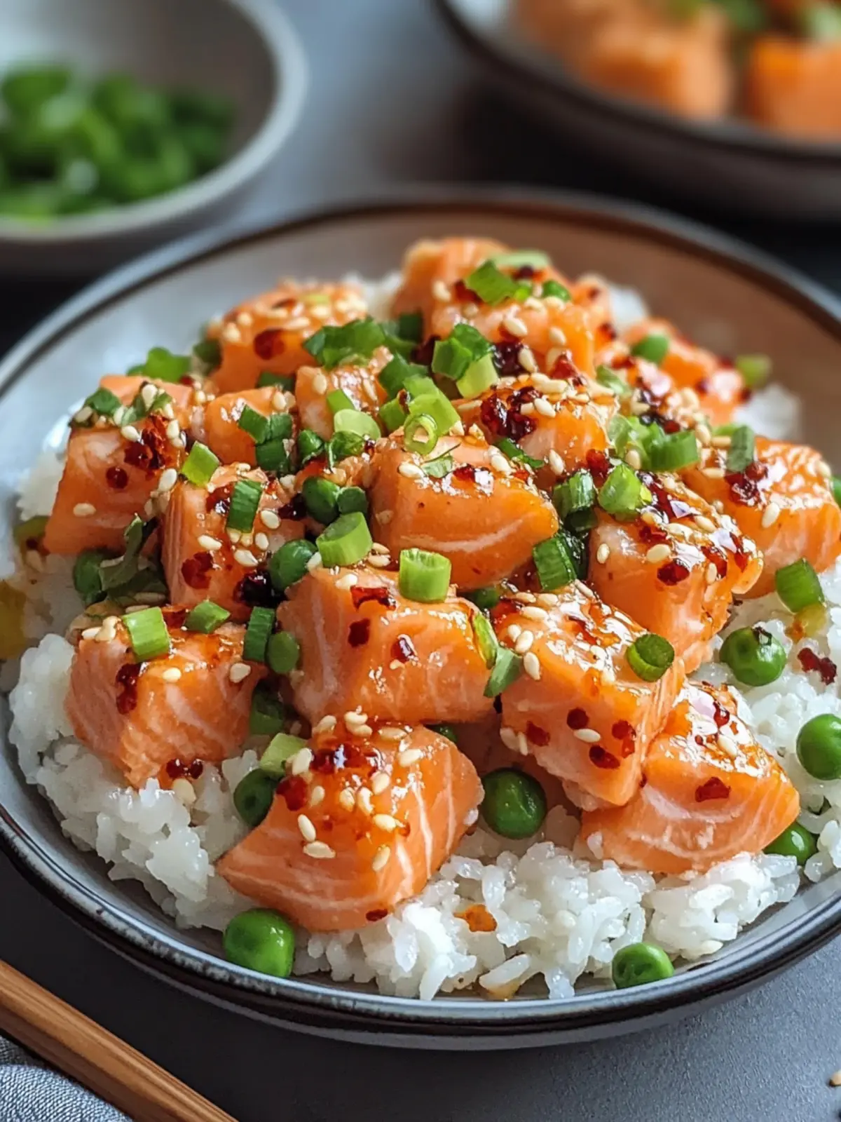 Crispy Rice with Spicy Salmon